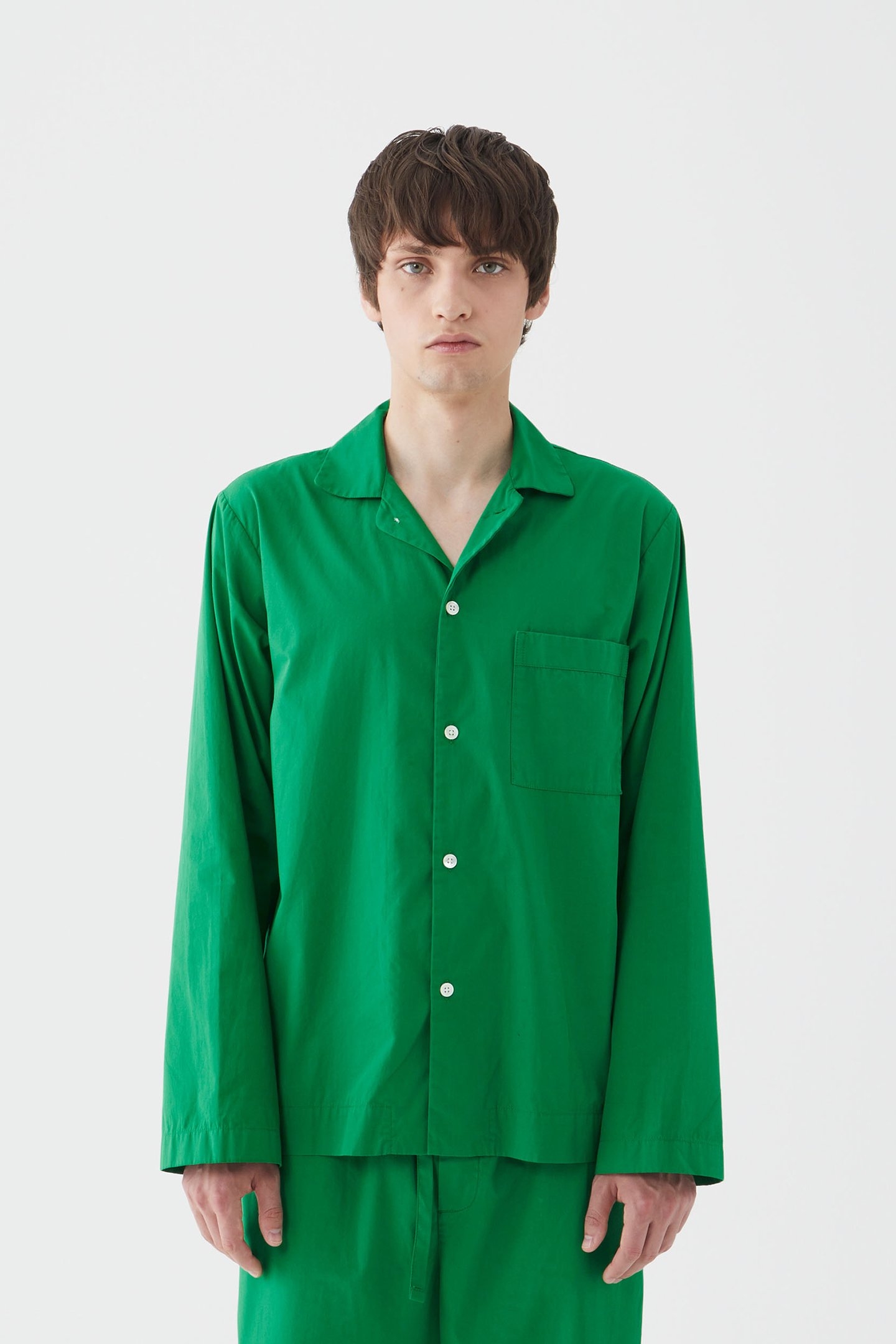 UNISEX POPLIN, PYJAMAS SHIRT CONIFER 2