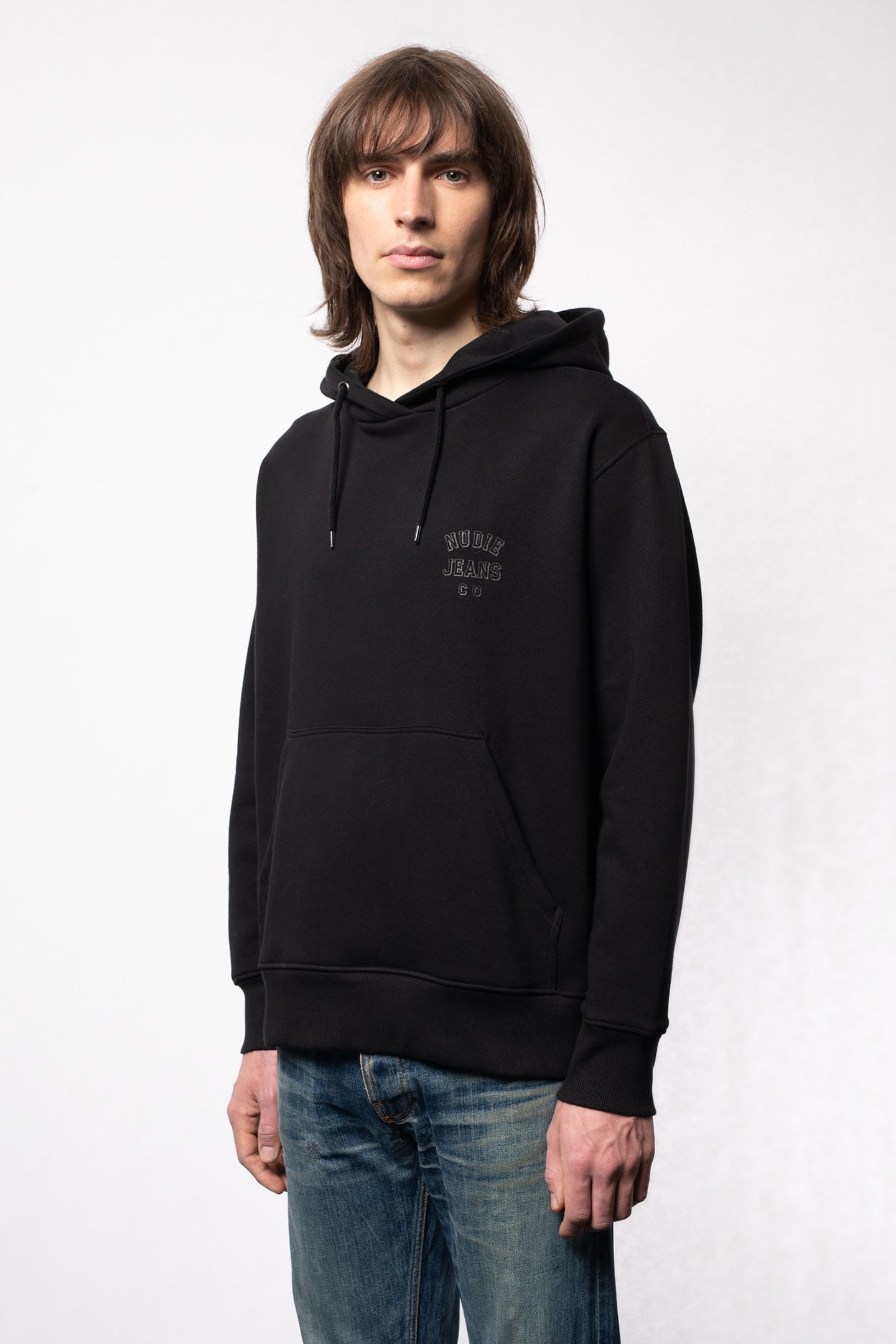 FRANKE LOGO HOODIE BLACK 4