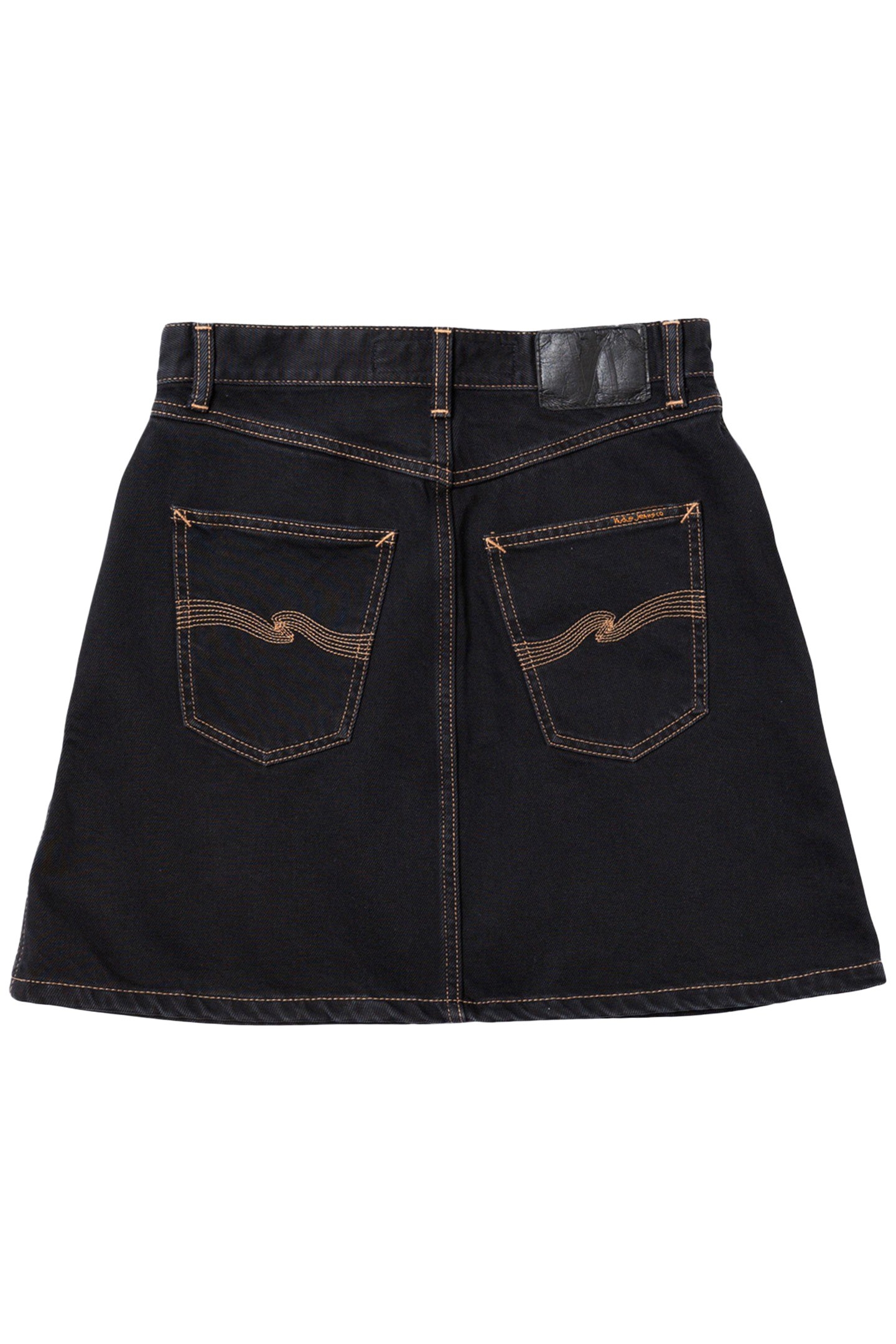MOLLY WESTERN DENIM SKIRT BLACK 4