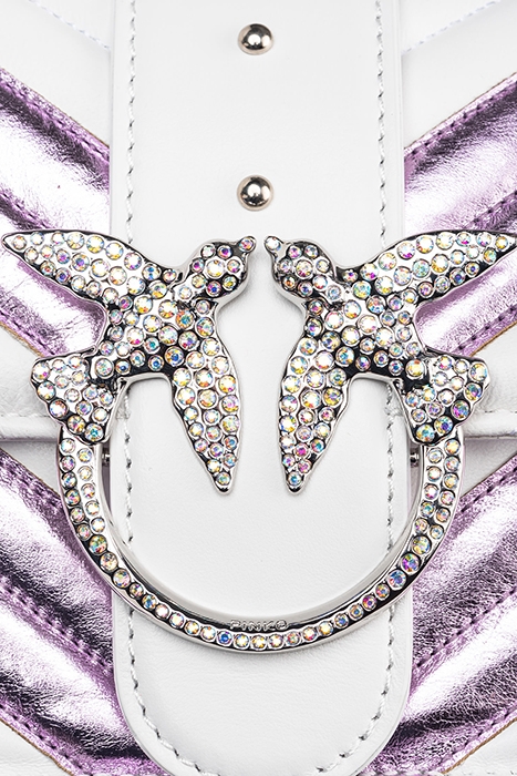 LOVE ONE MINI CL NAPPA CON INS PINK/WHITE-SHINY NICKEL 5