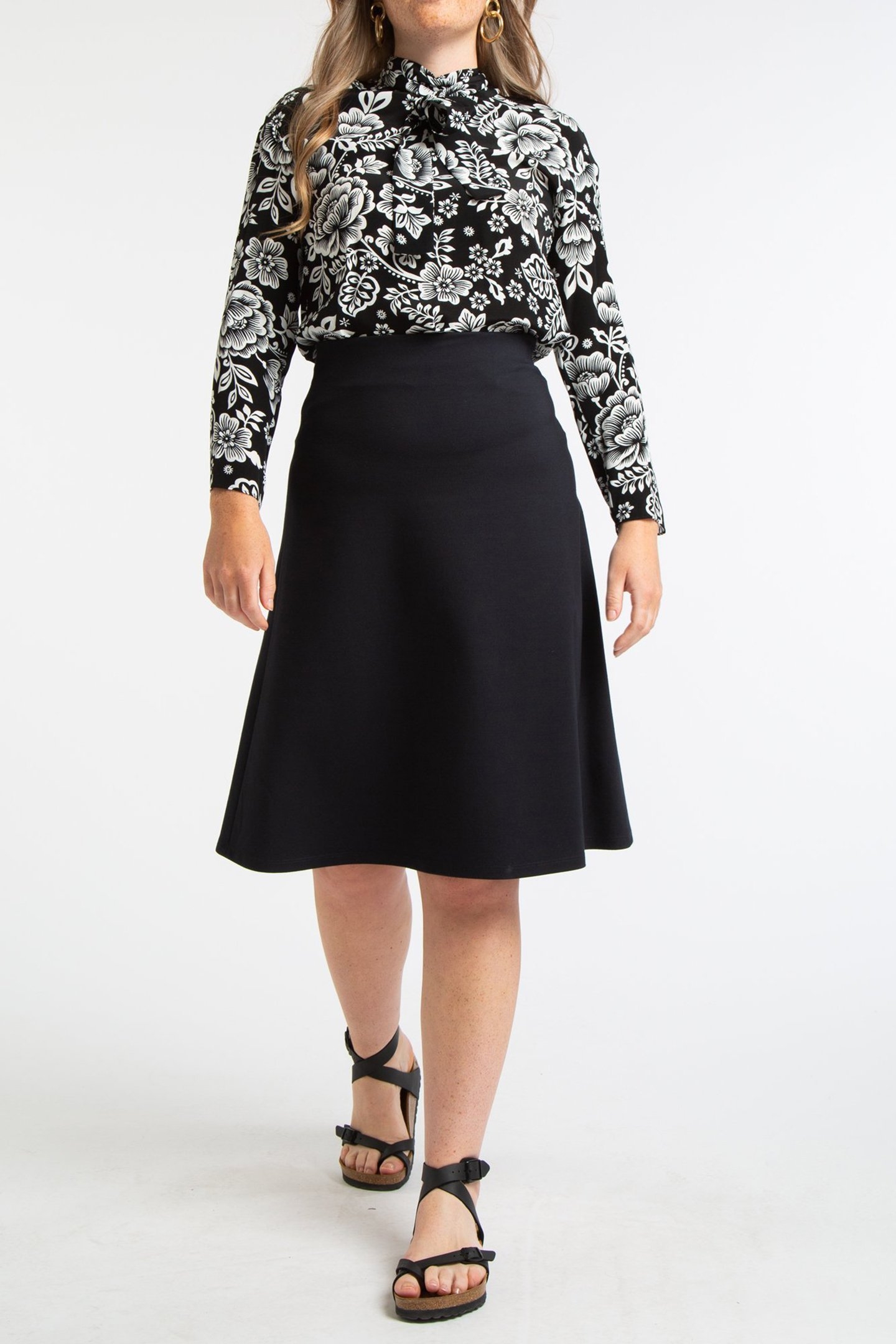 TOP LONG SLEEVE BOW BLACK 2