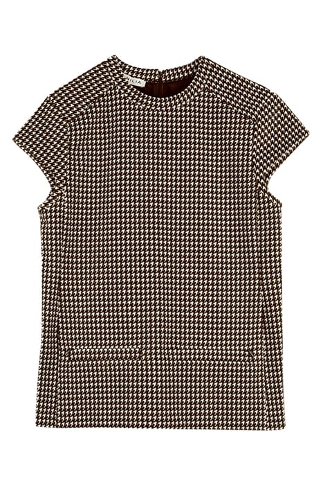 TOP PIED DE POULE COUTURE WENGÉ 6