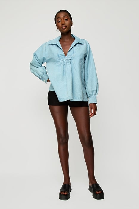 BLOUSE ANORAK ULTRA LIGHT DENIM 2