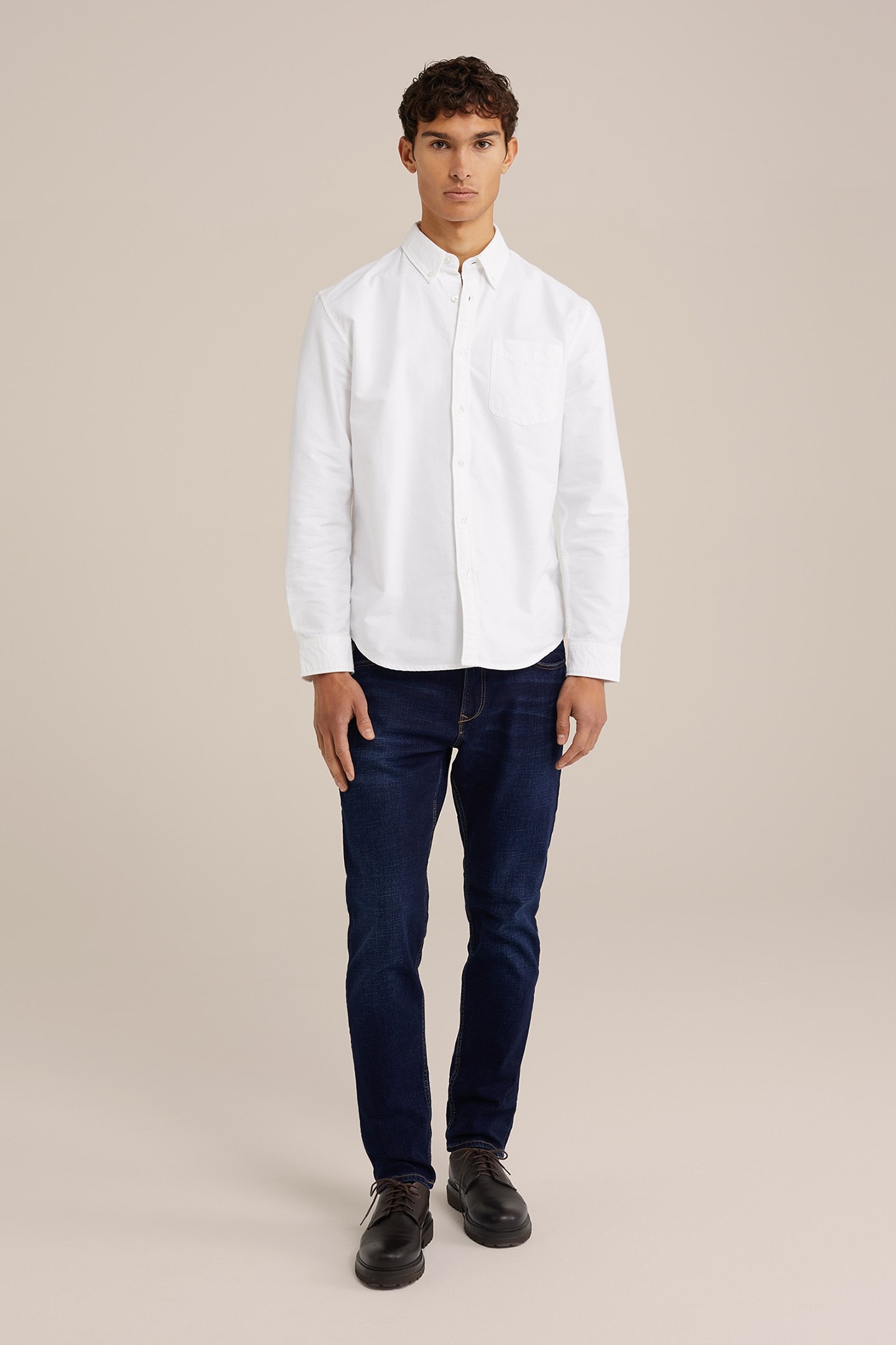 5-POCKET MID WAIST DARK BLUE 3