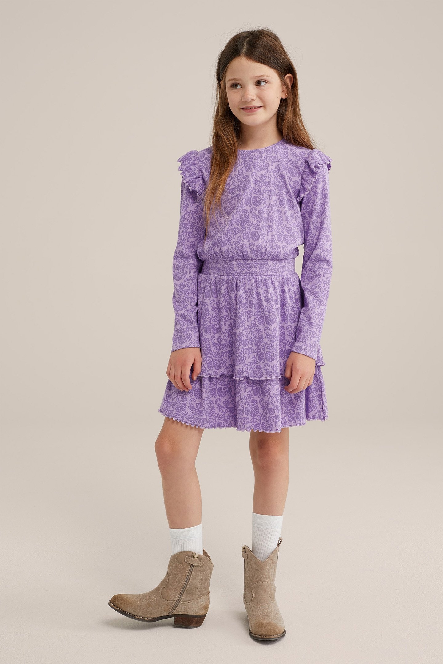 DRESS MID LENGTH LILAC 2