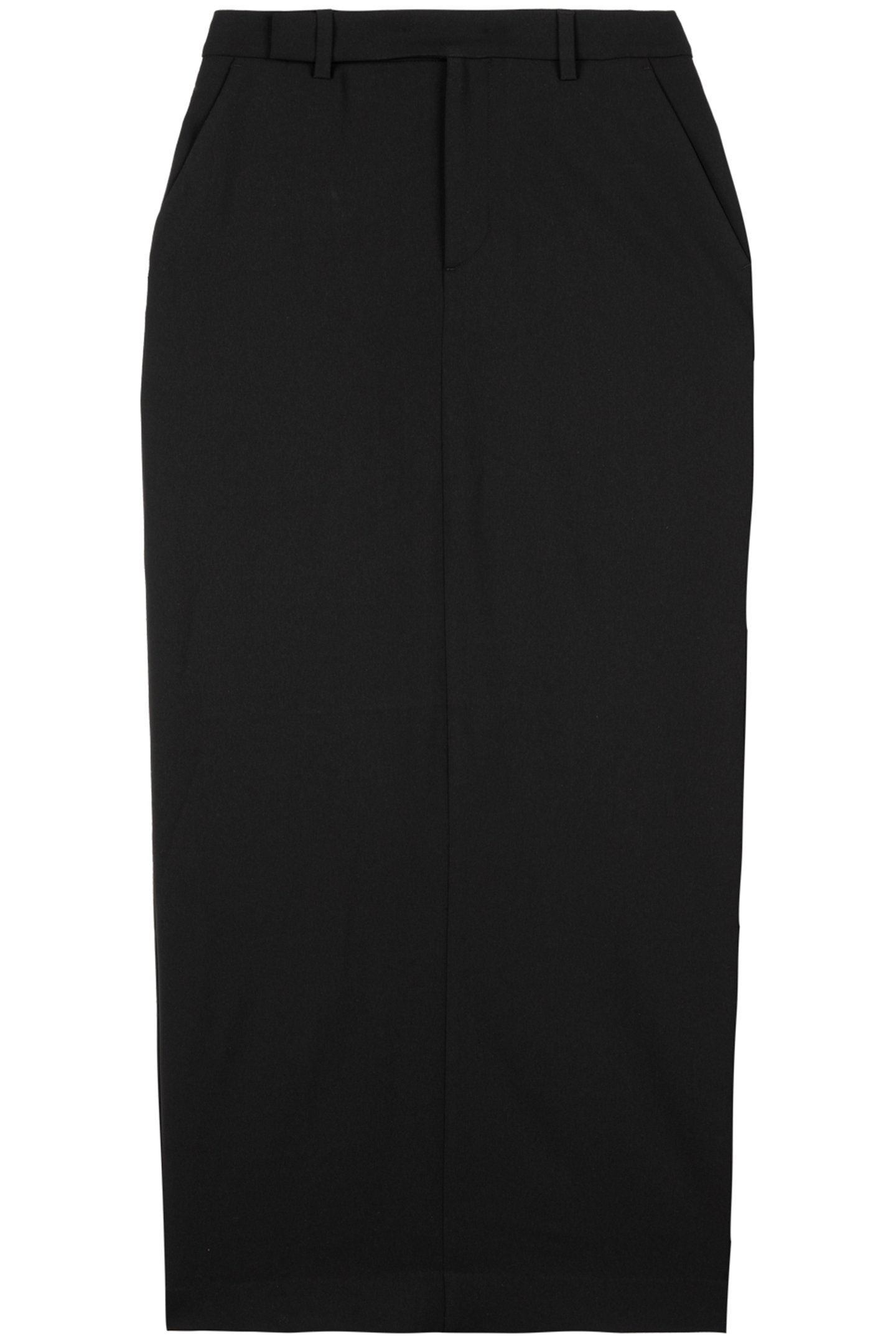 CREPE MAXI SKIRT BLACK 4