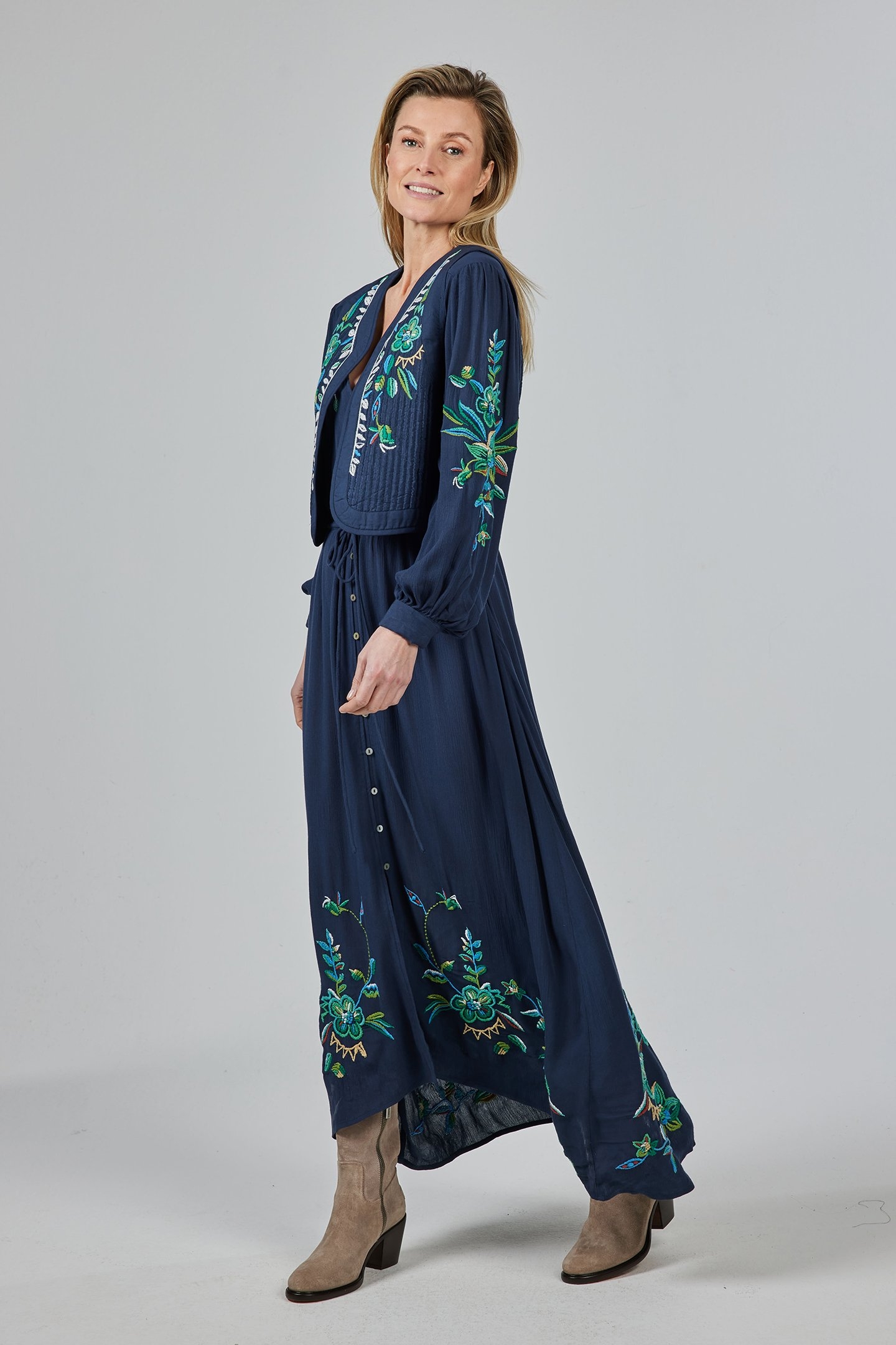 EYECANDY EMBRO GILET DARKBLUE WITH EYECANDY EMBROIDERY 2