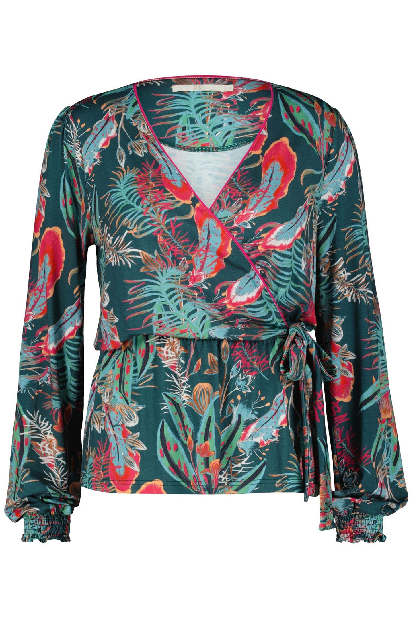 WIKKELTOP PEACH MEDITERRANEA GREEN WITH HONOLULU PRINT 4