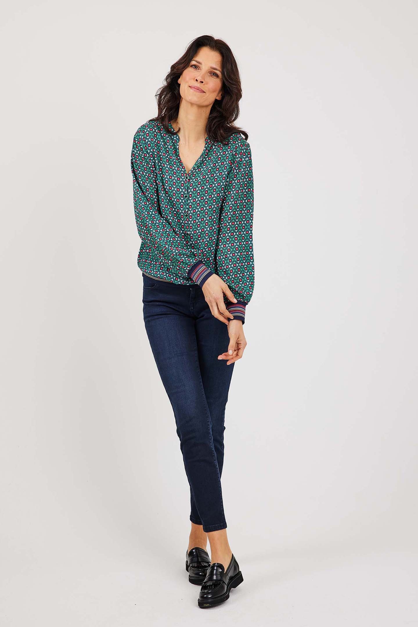 TOP PROGRESS MEDITERRANEA GREEN WITH TILE PRINT 2