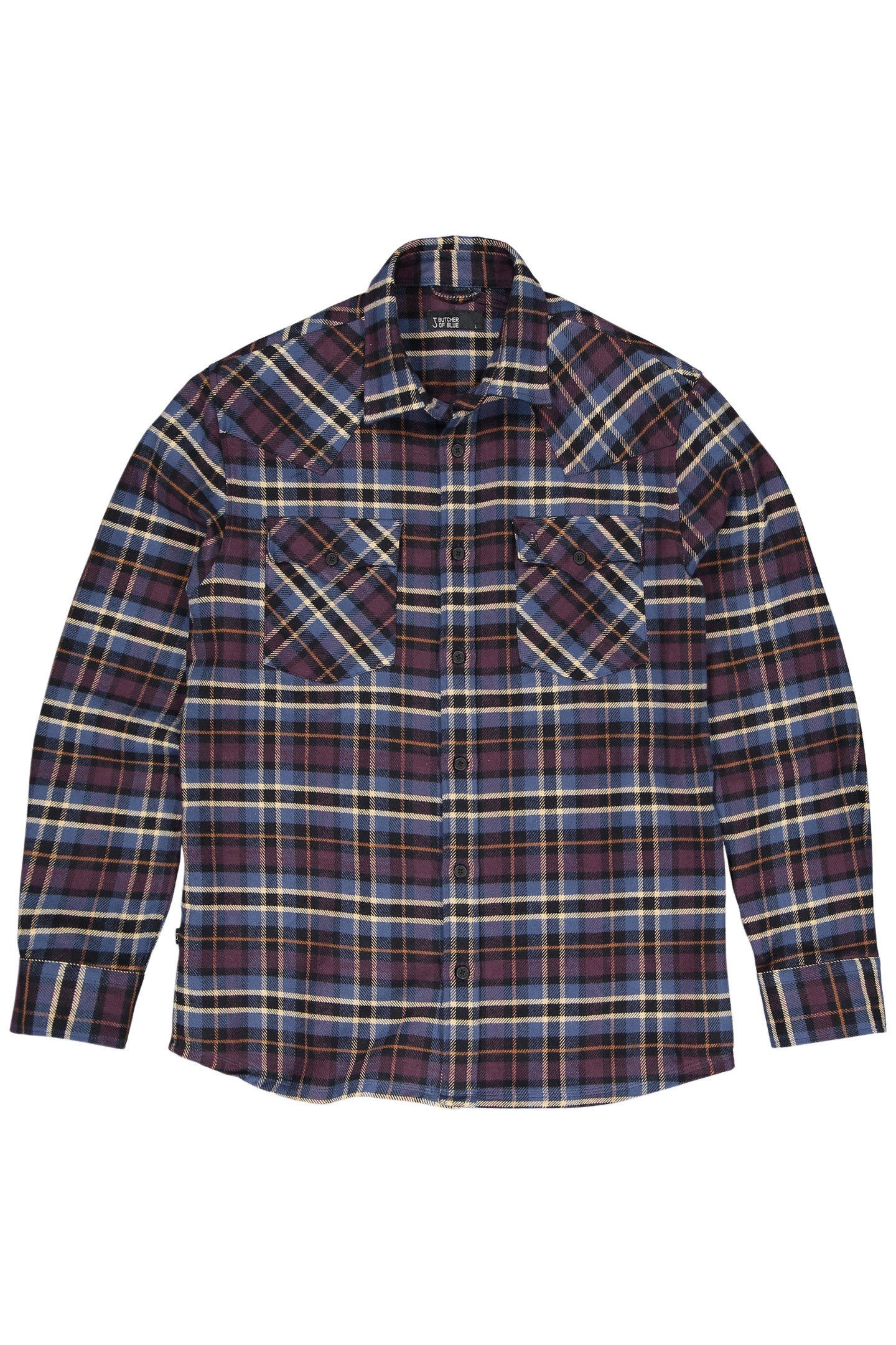 LANTON WESTERN CHECK SHIRT PASCHA PURPLE 3