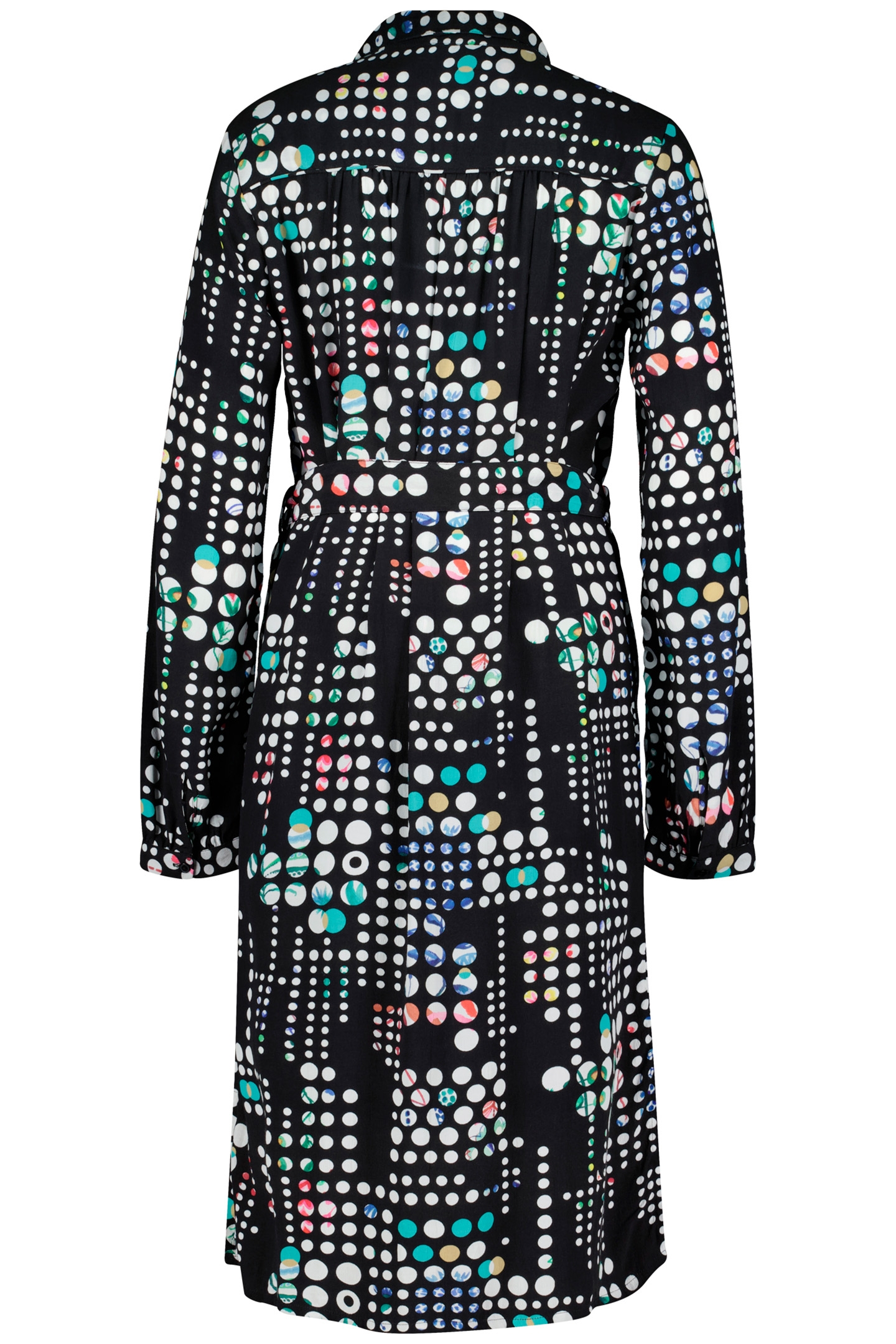 LONGER TUNIC PRECIOUS, 3/4 SLEEVE BLACK WITH SECRET DOT PRIN 5