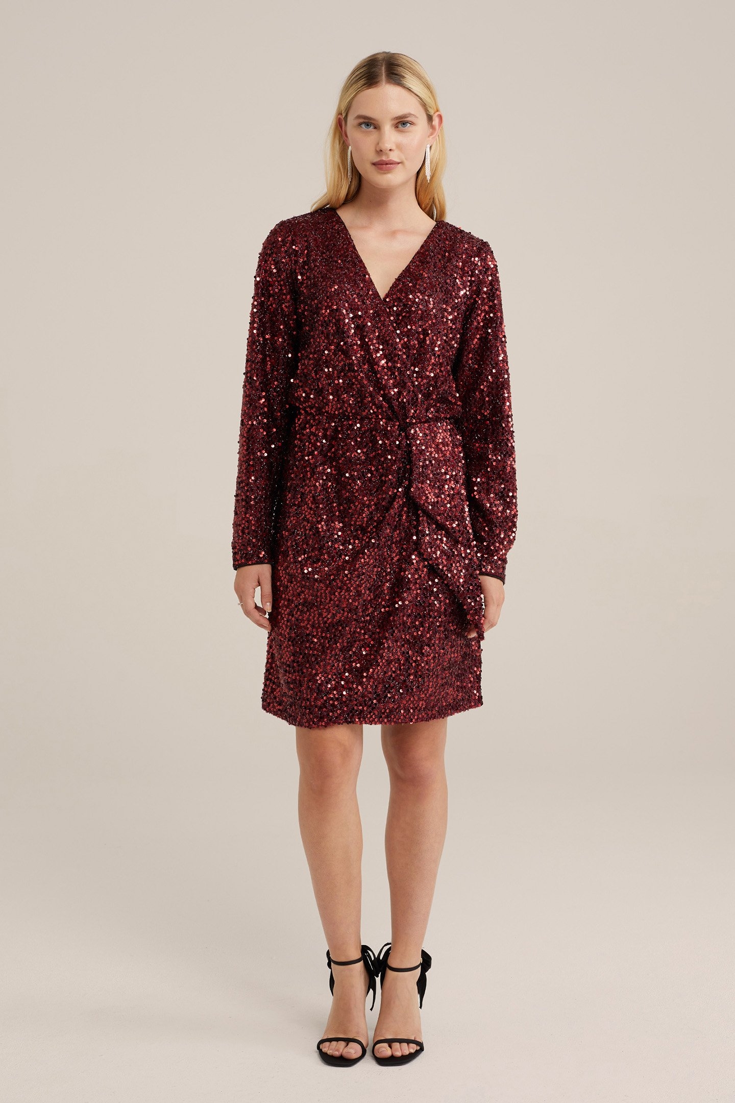 DRESS SHORT VINTAGE RED 2