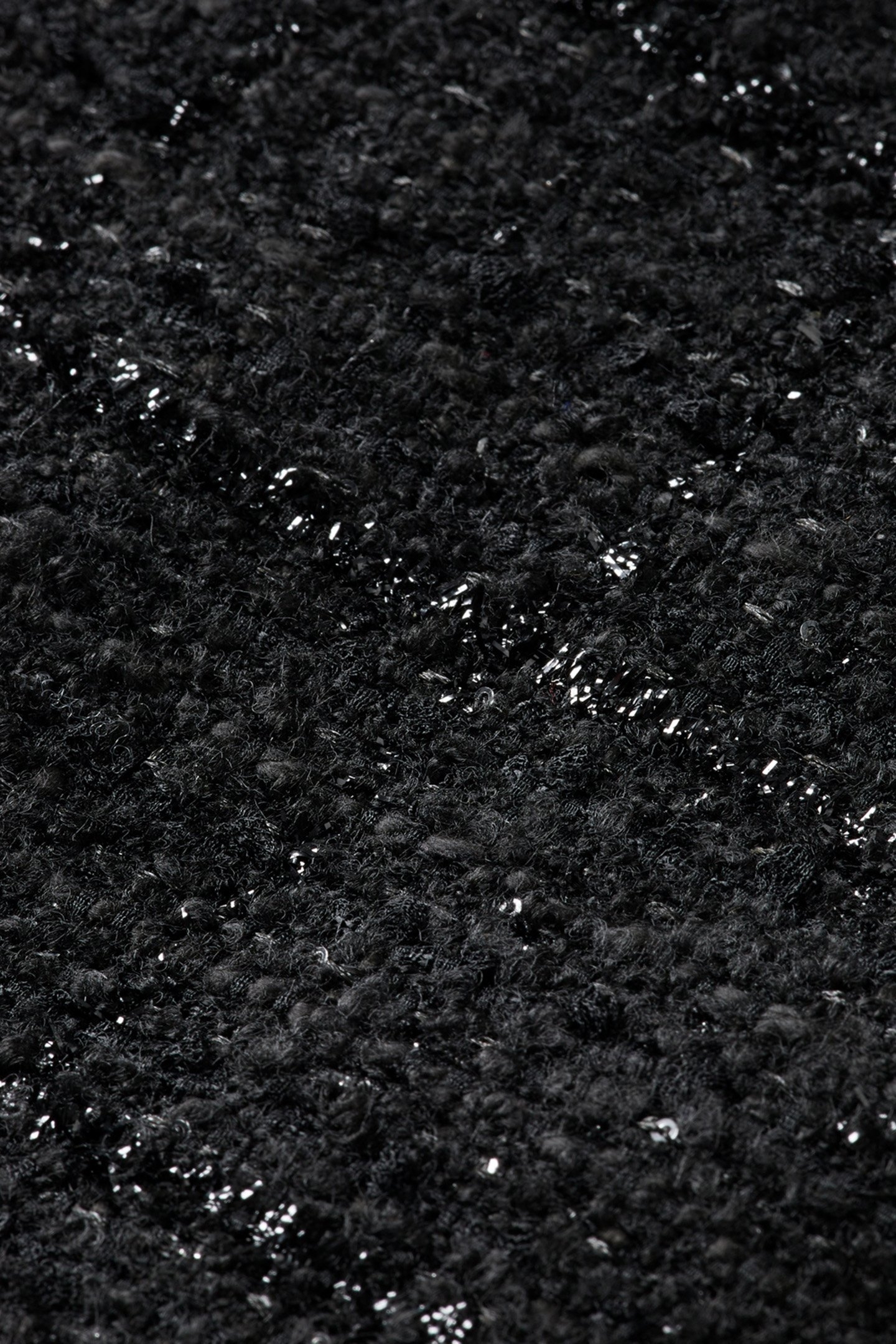 BOUCLE TWEED BIKER JACKET EVENING BLACK 3