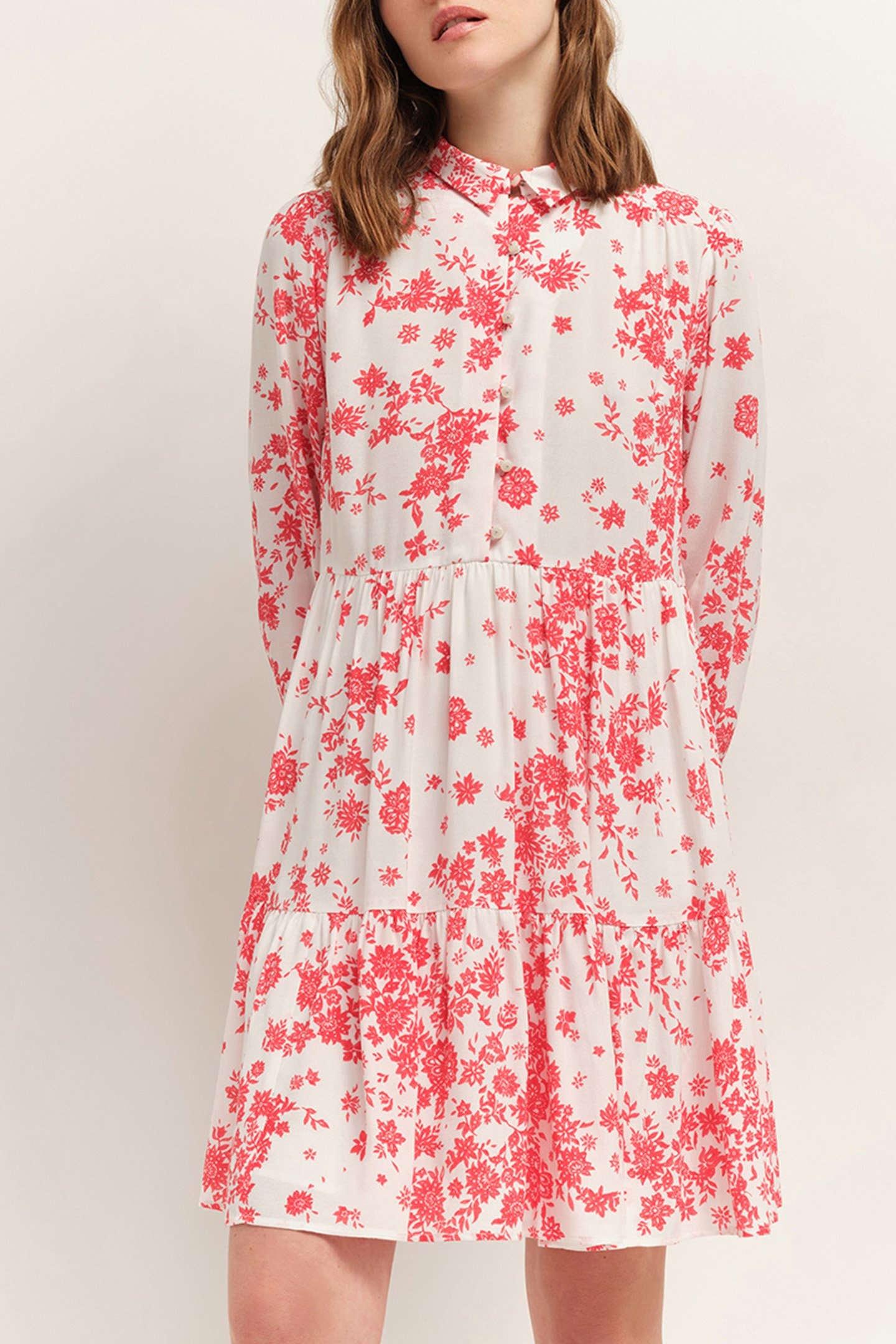 RICHTIE - LENZING™ ECOVERO™ HIBISCUS DRESS WITH BOHEMIAN EAR 1