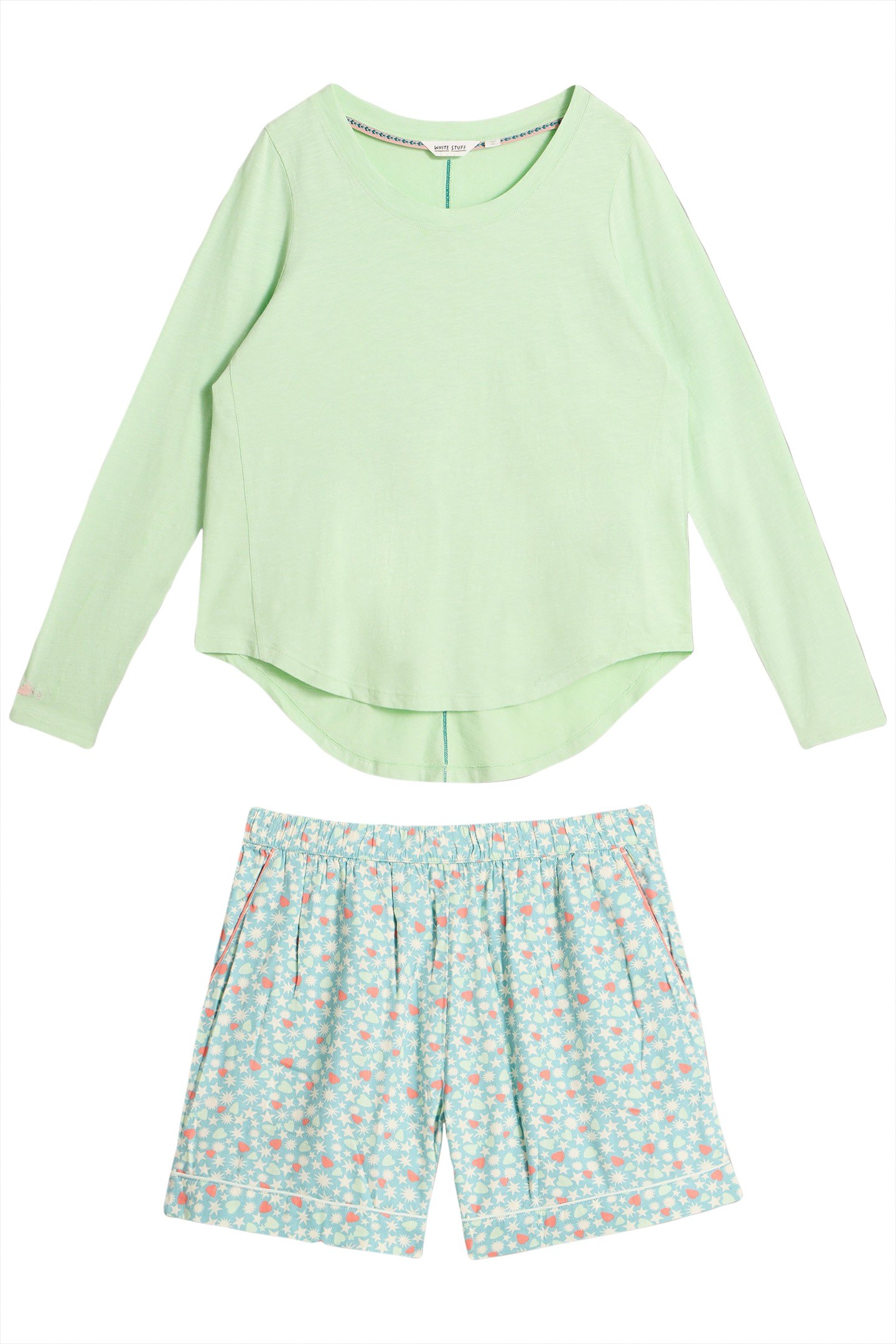 TESSA SHORT PJ SET BLUE MULTI 1