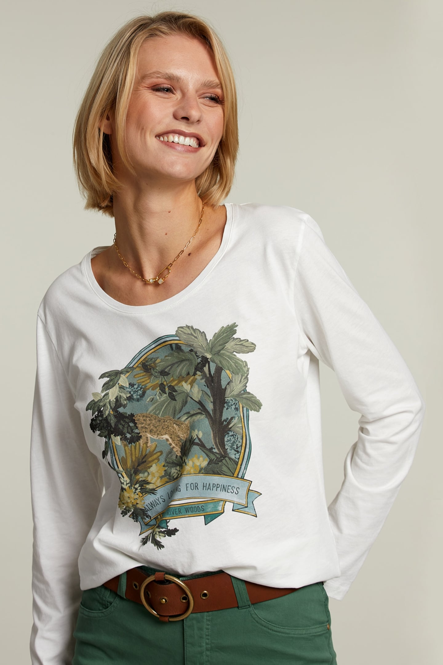 OFF WHITE CREW NECK T-SHIRT 1