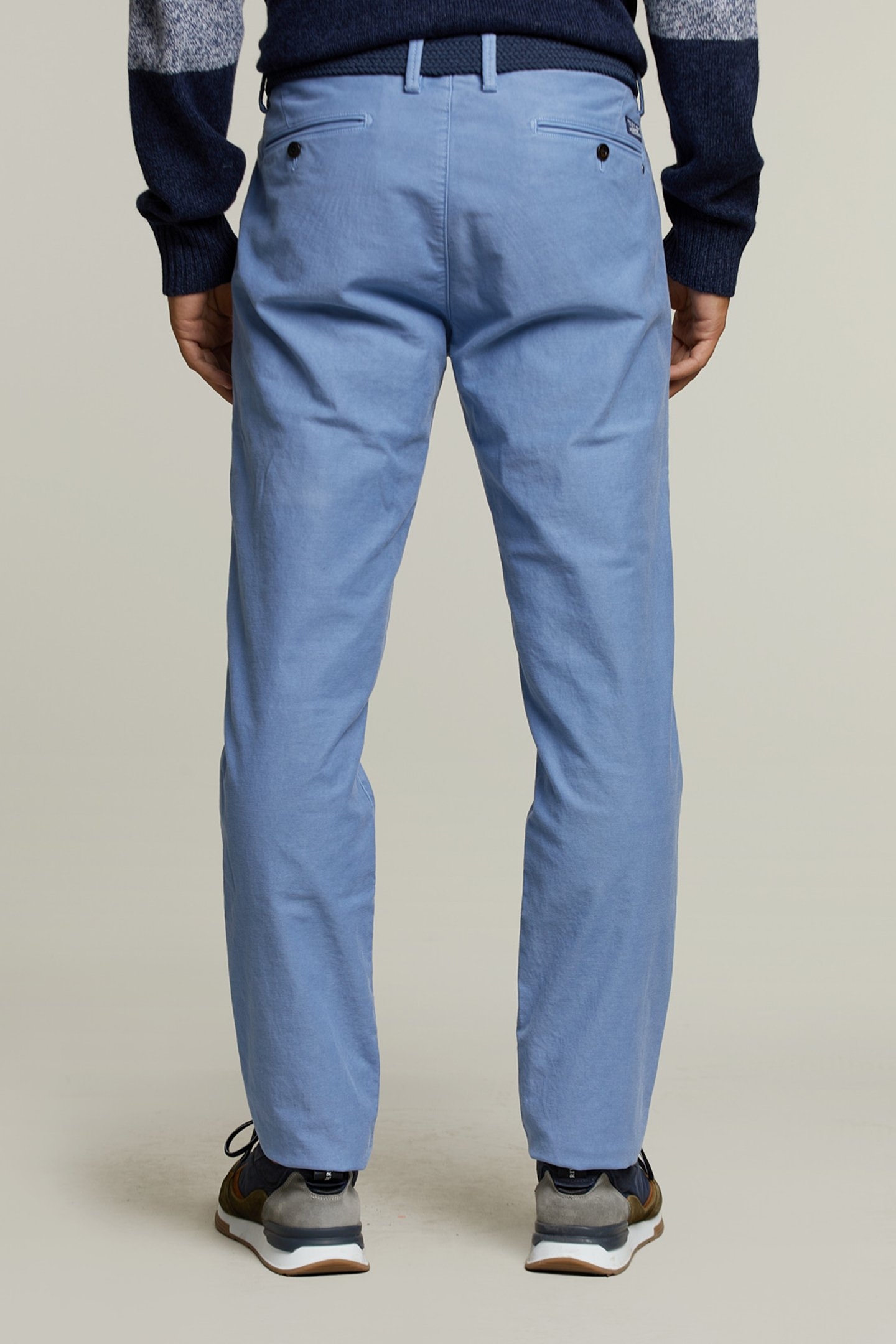 SLIM FIT COTTON CHINO BLUE JAY 2