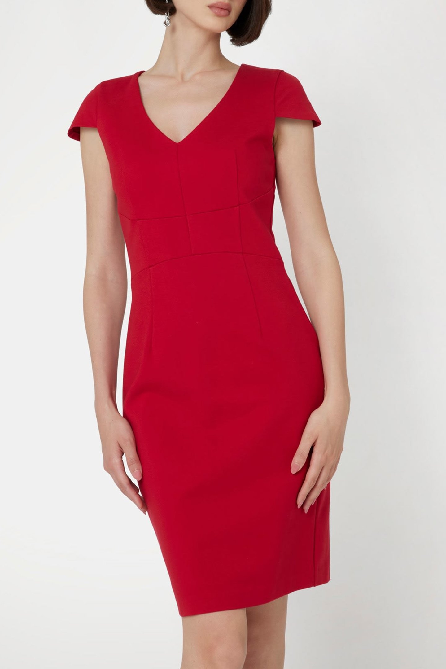 ODETTE DRESS GROUNDED FLAME 1