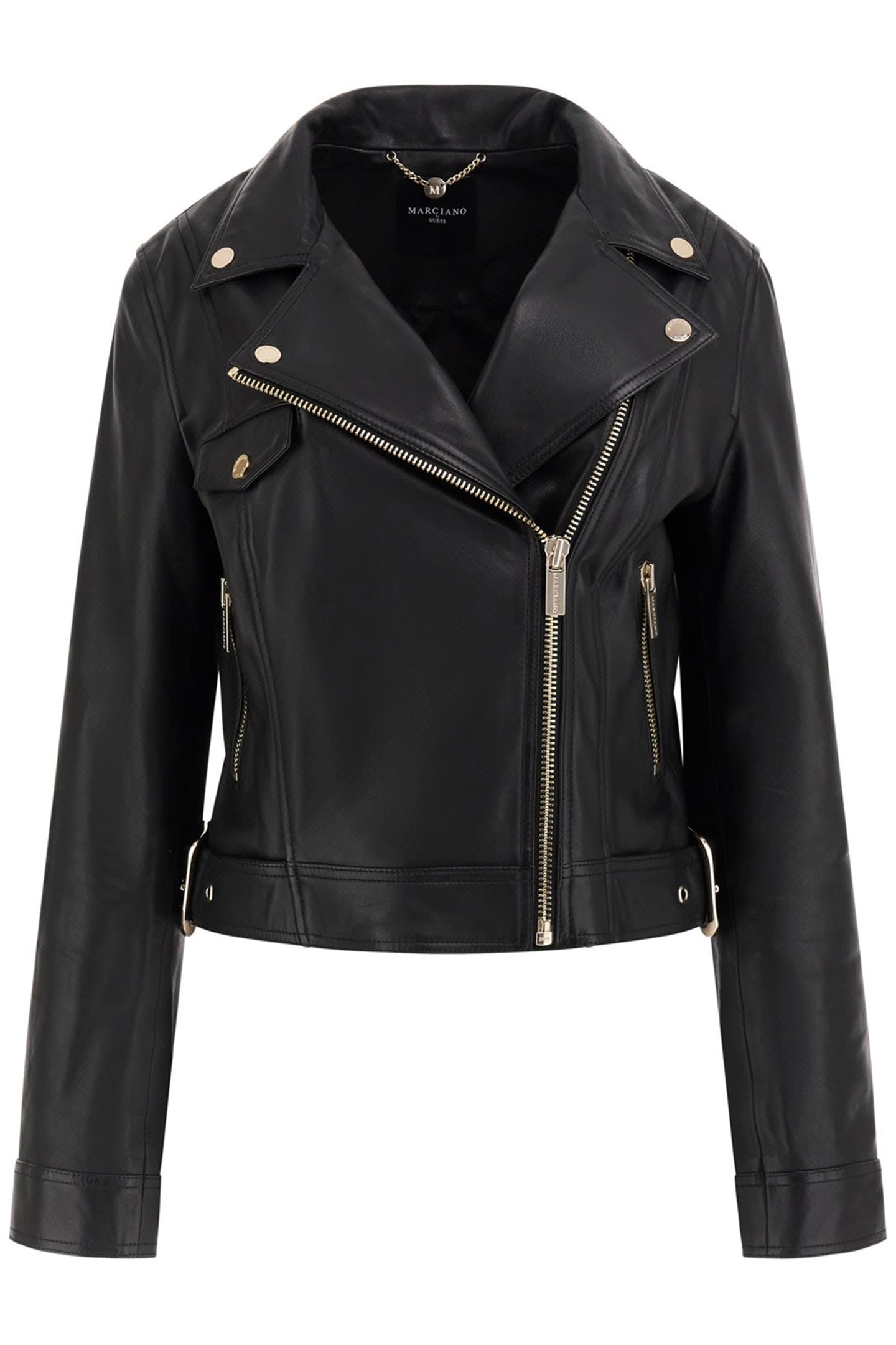 LUANA LEATHER JACKET JET BLACK A996 4