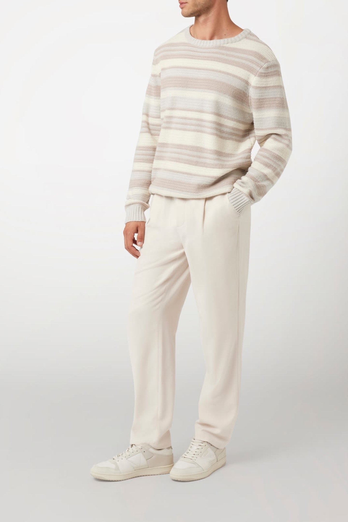 DANIEL TAPERED PANT WARM MILK 3