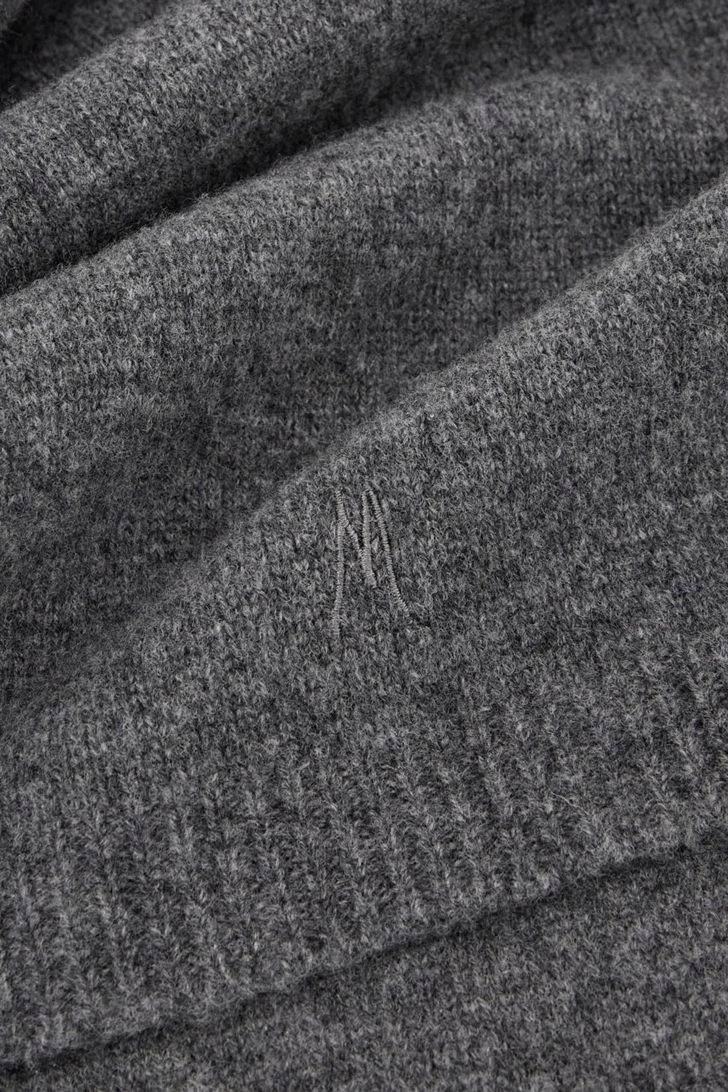WOOL CASHMERE BLEND DARK COAL HEATHER M9 2