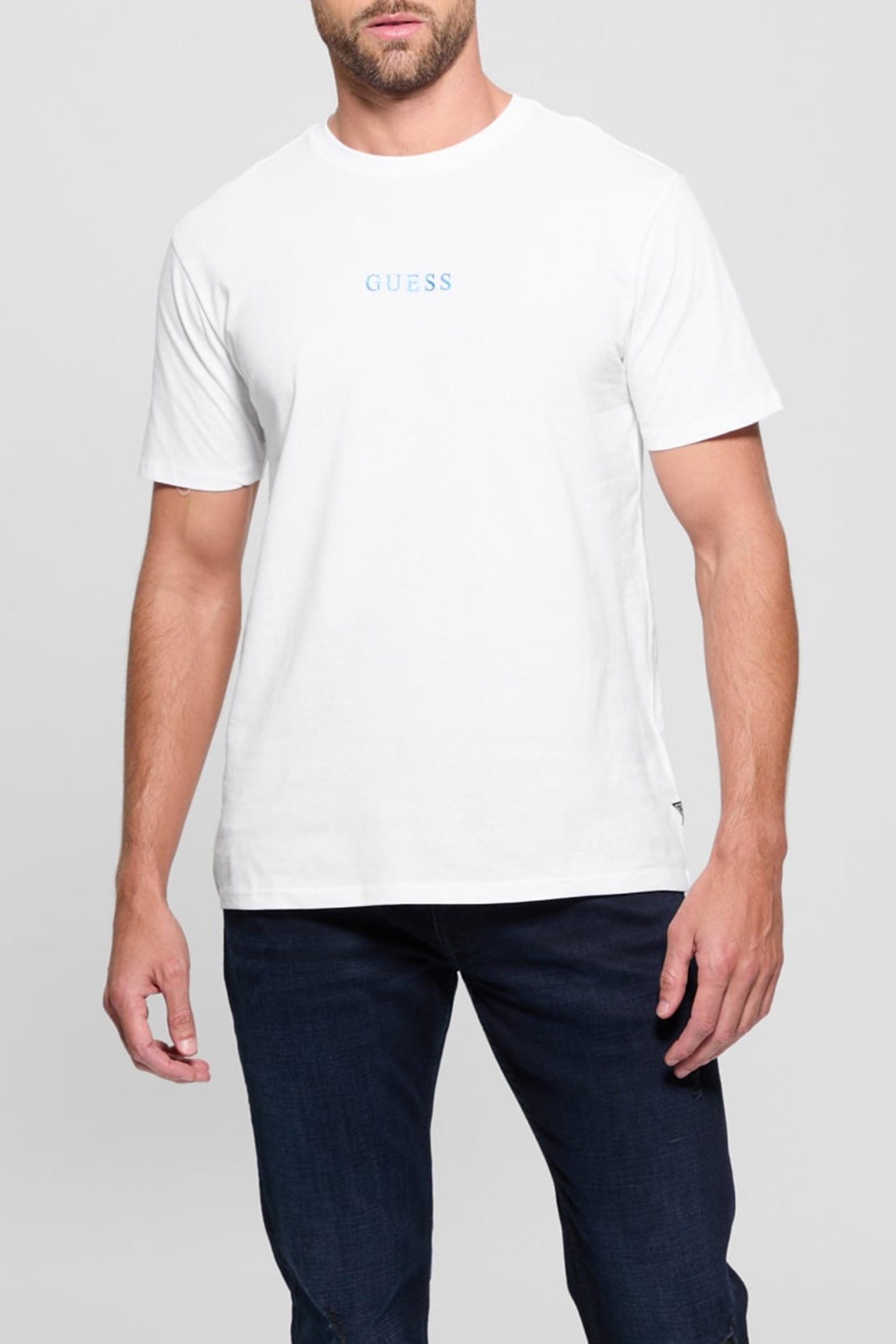 GUESS ECO SS BSC PAINTED QUATT PURE WHITE 1