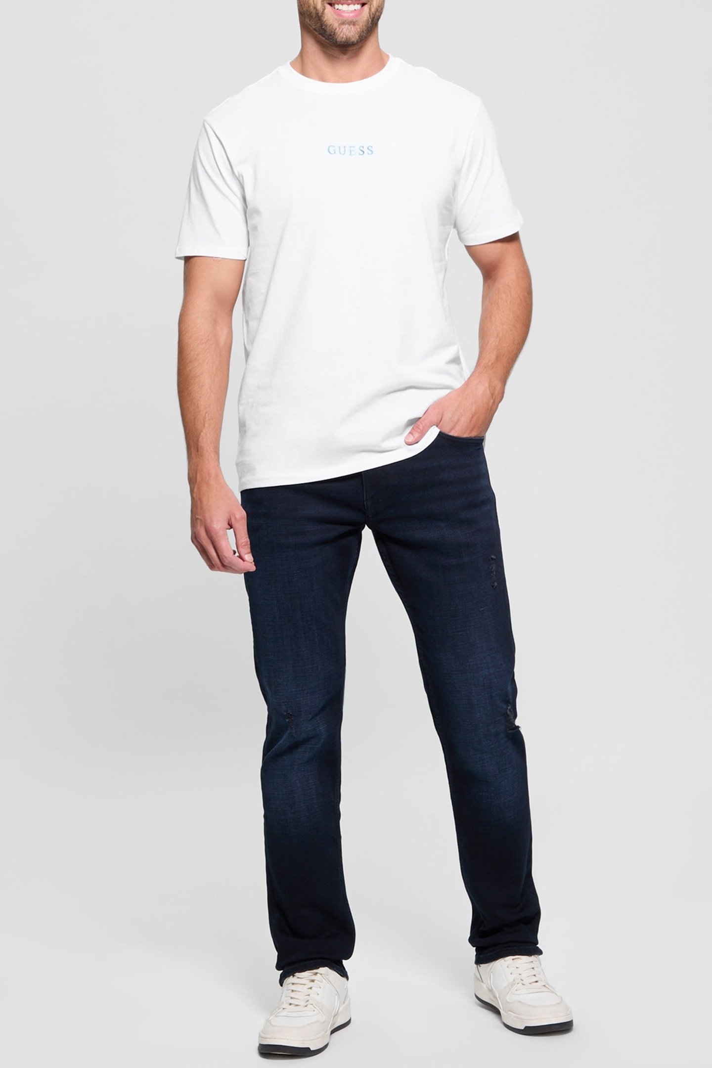 GUESS ECO SS BSC PAINTED QUATT PURE WHITE 3