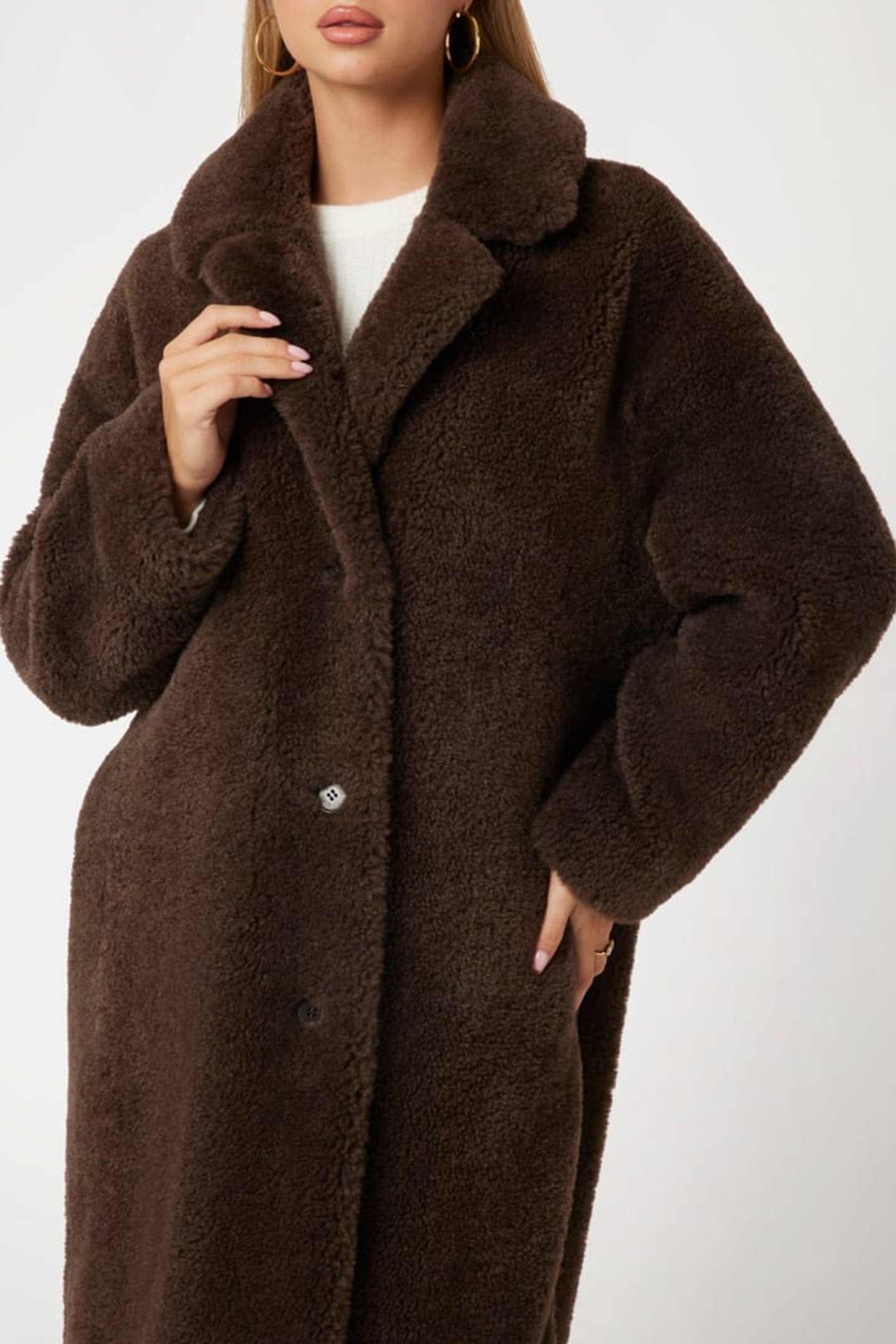 NEW ALINA LONG COAT CHOCOLATE BROWNIE 5