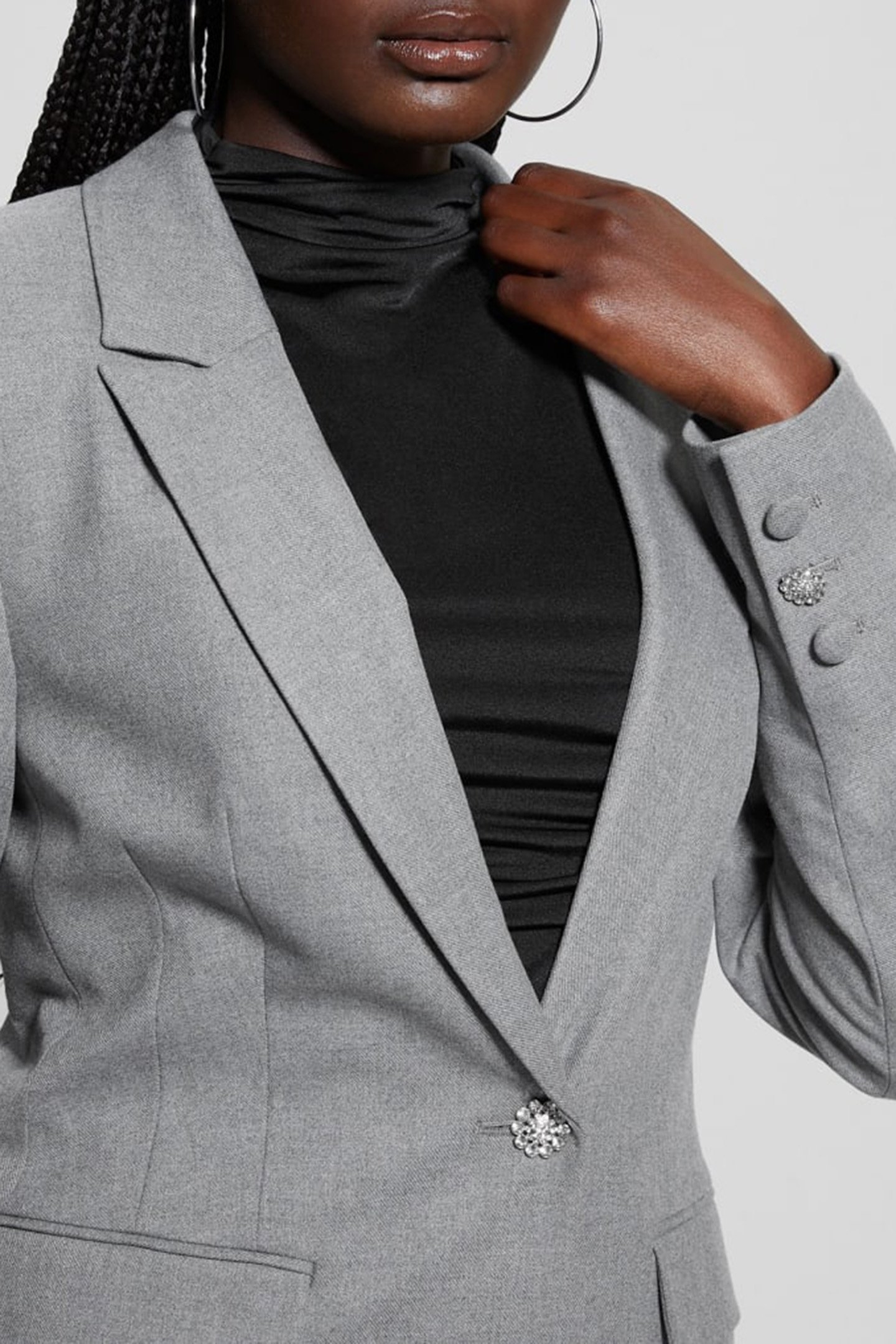 DORIS SINGLE BREAST CLOUDY GREY HEATHER 6