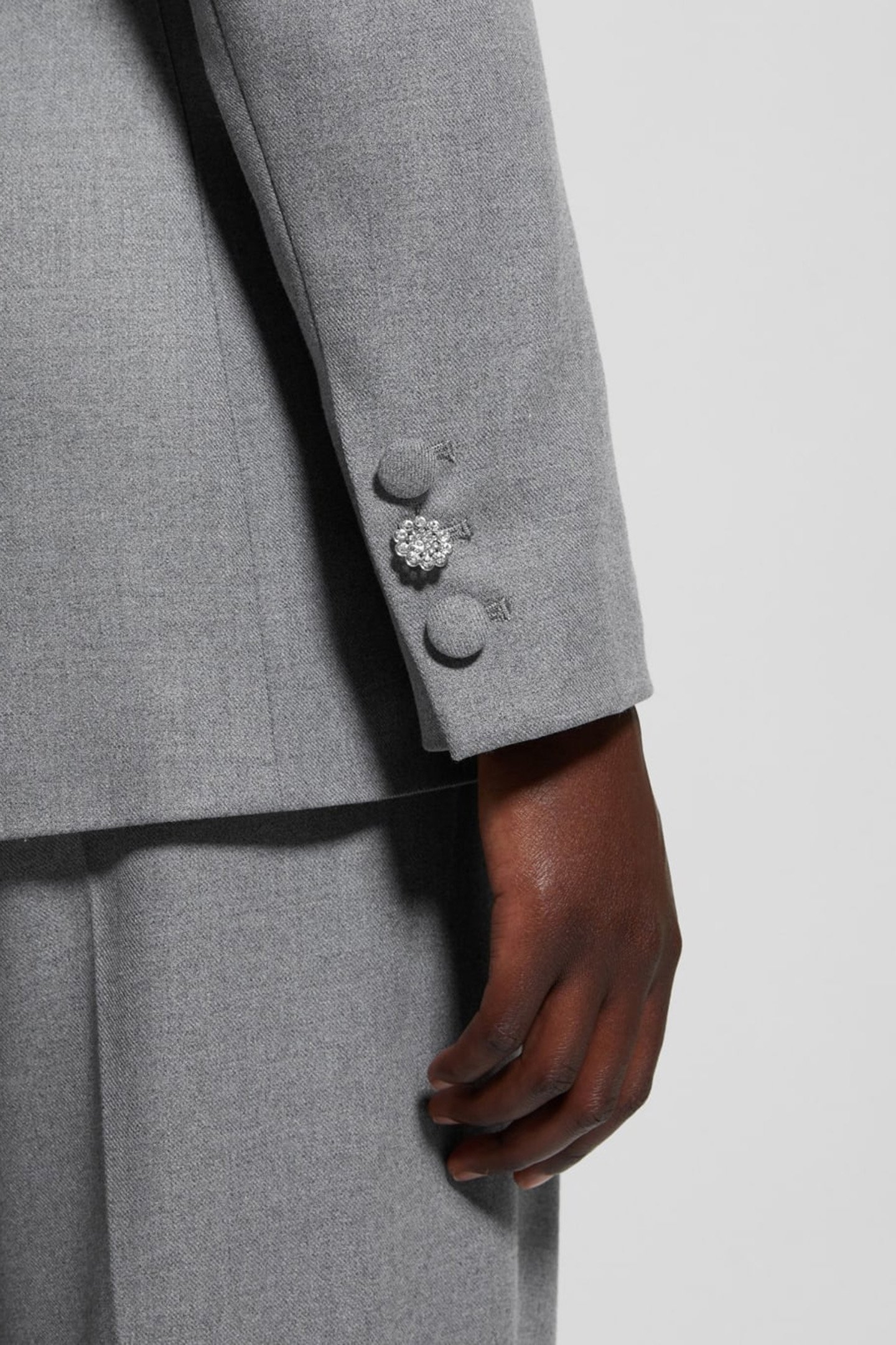 DORIS SINGLE BREAST CLOUDY GREY HEATHER 7