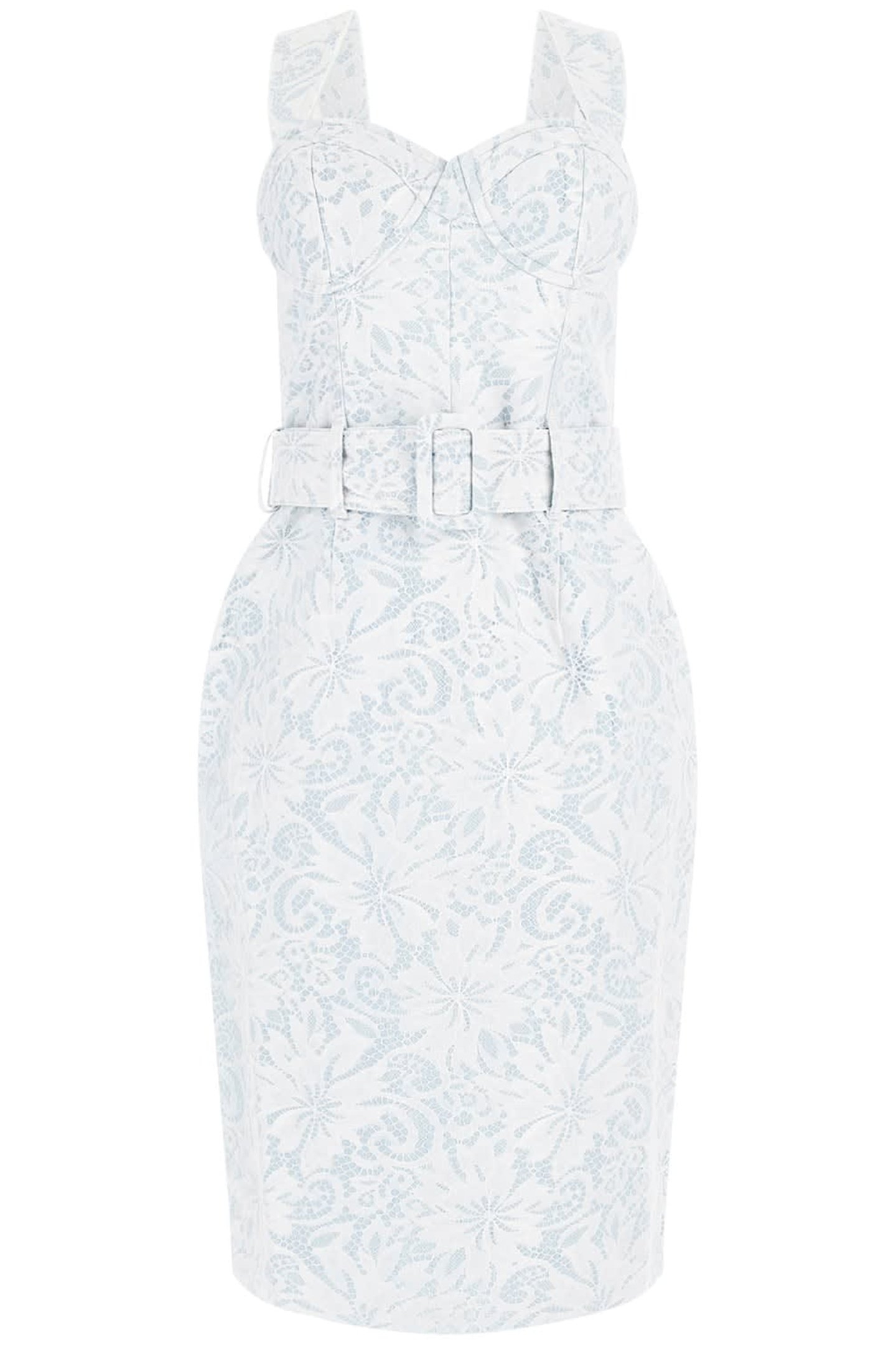 MARCIANO BY GUESS GLAM ROMANTICA DRESS LIGHT WASH DENIM LAC 4