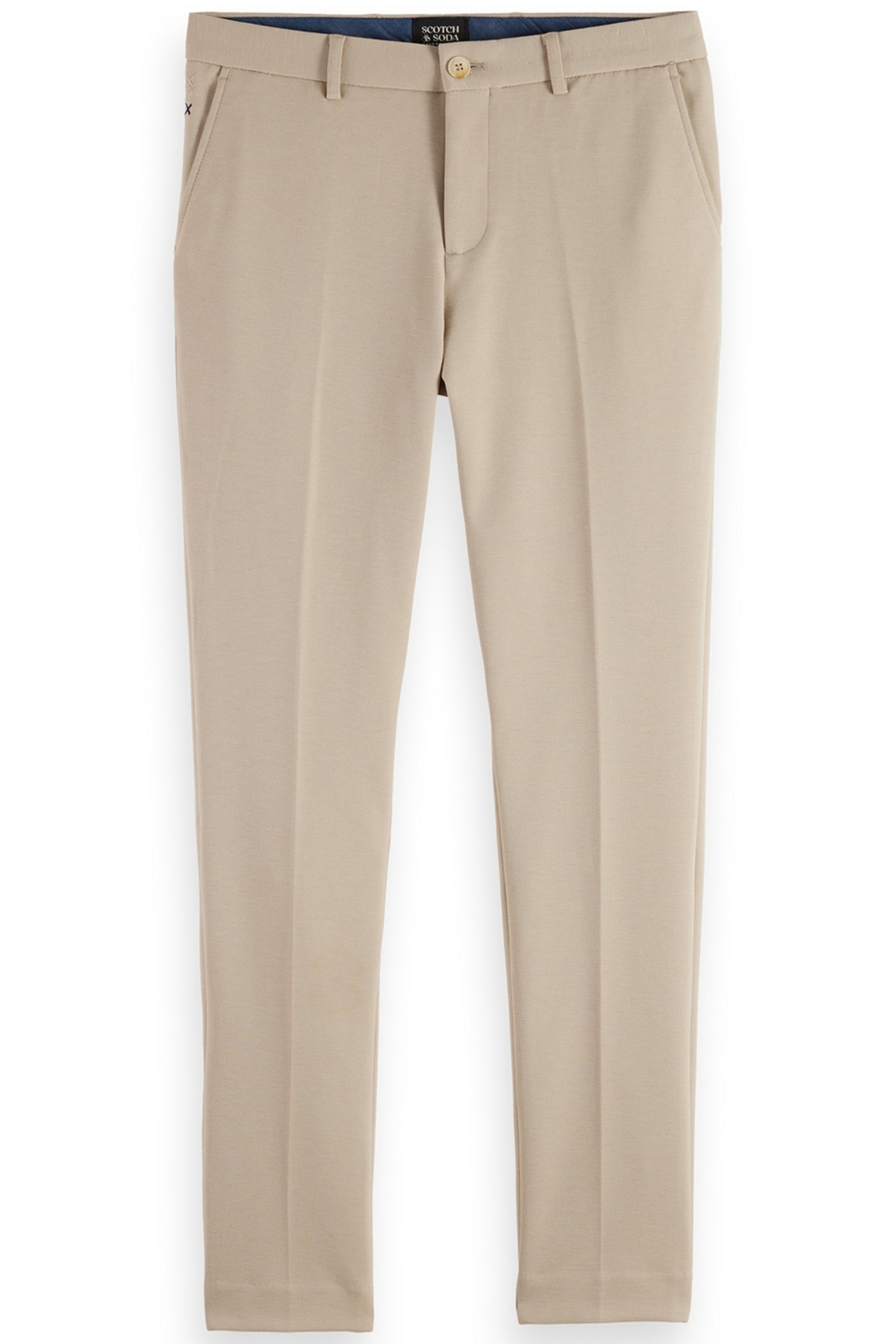 MOTT- JERSEY SLIM FIT CHINO PARCHMENT MELANGE 4