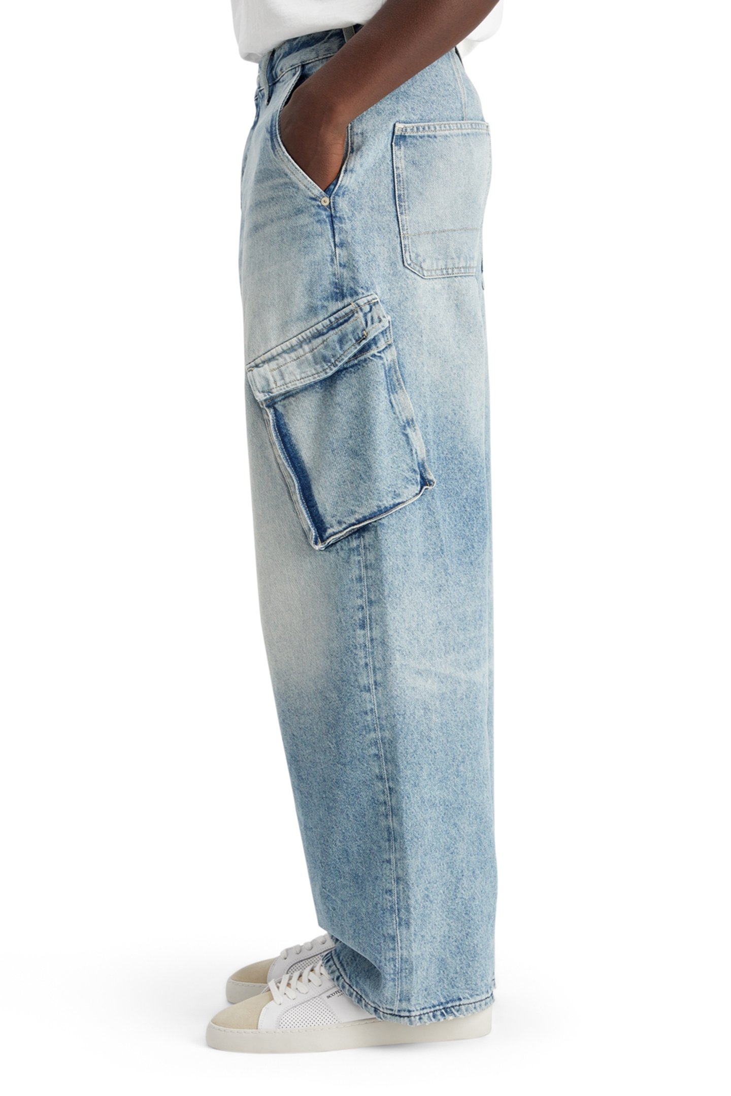 THE DAZE WIDE LEG CARGO JEANS - ROLLING ROAD 6