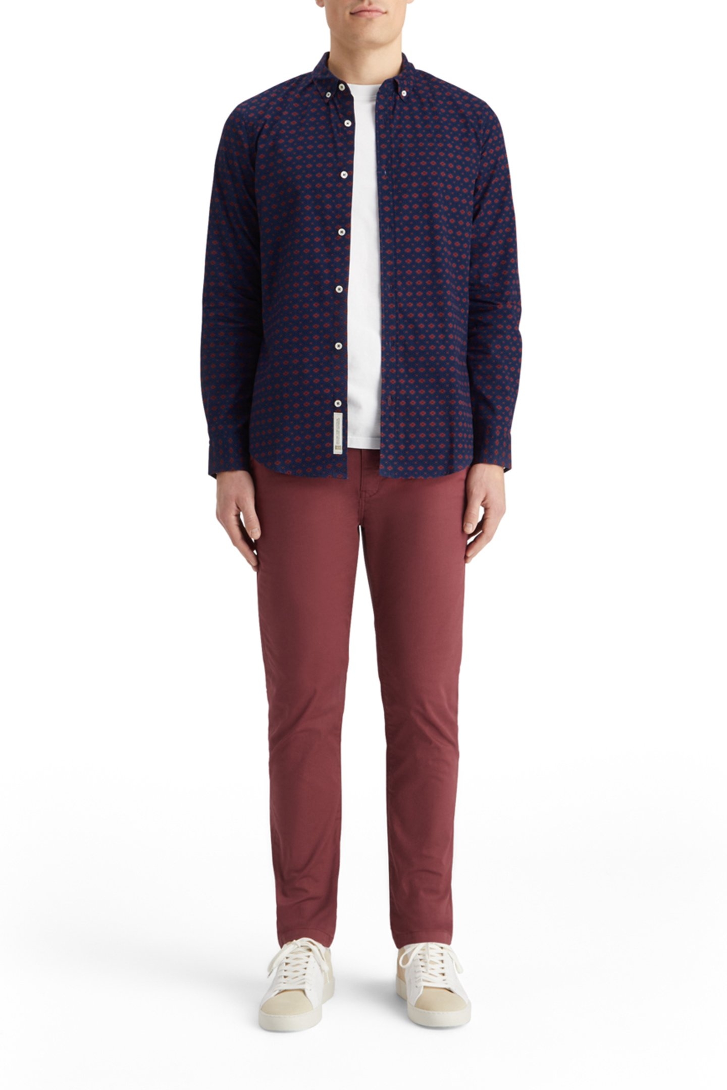 SLIM FIT DITSY AOP SHIRT NIGHT BOOKCOVER DITSY 3