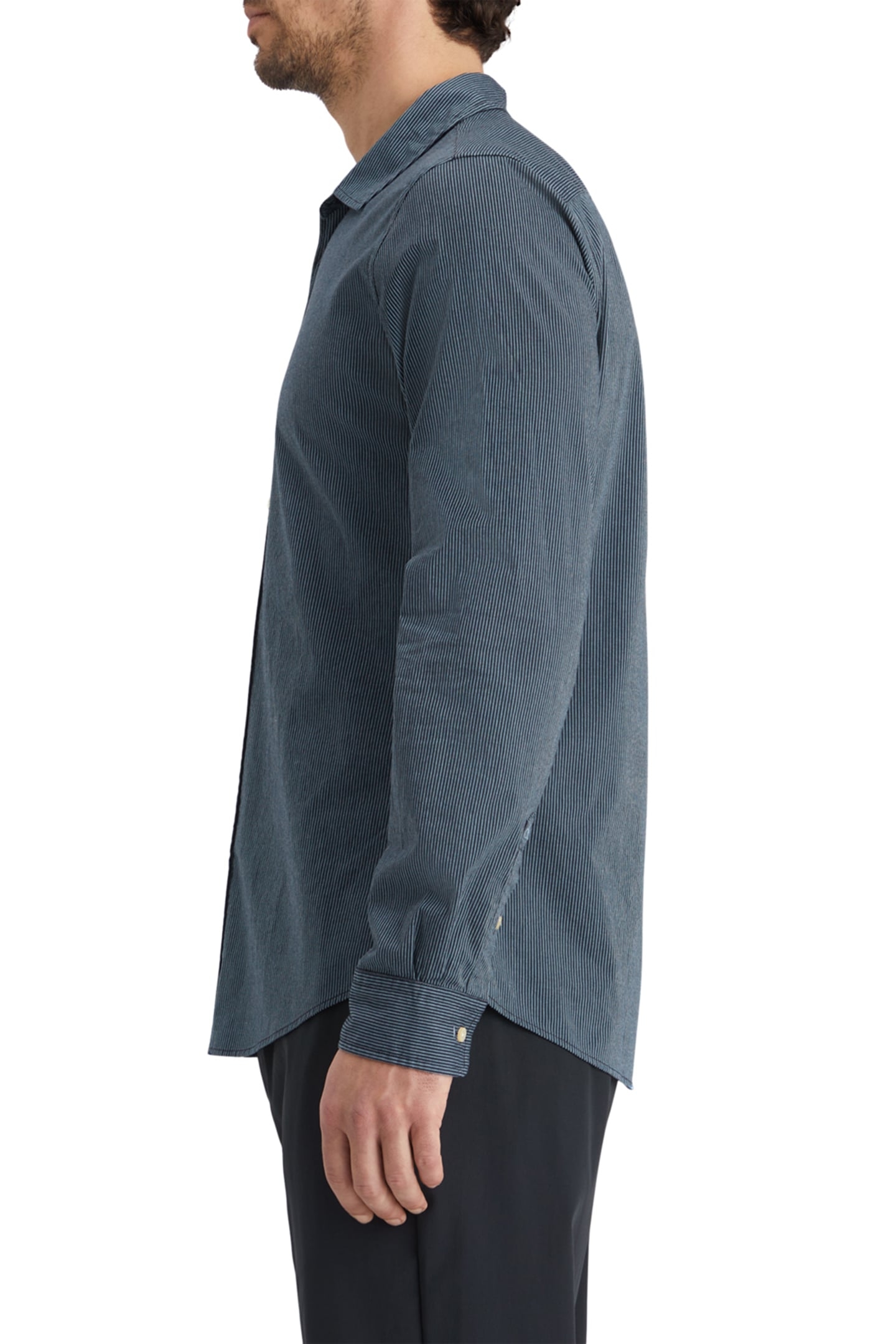 SEASONAL ESSENTIALS POPLIN STRIPED SHIRT NIGHT STRIPE 6