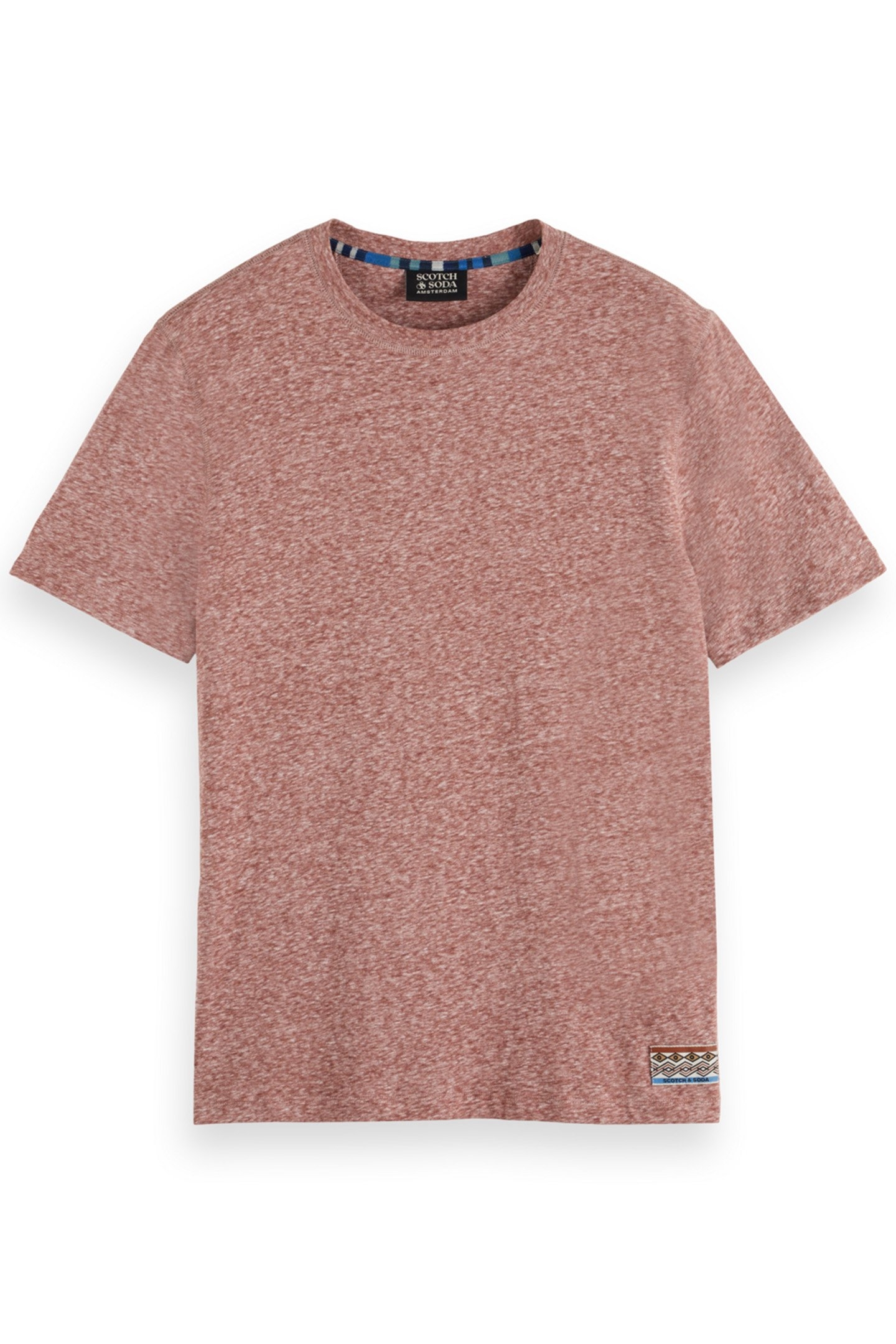 REGULAR FIT MELANGE T-SHIRT WINE 4