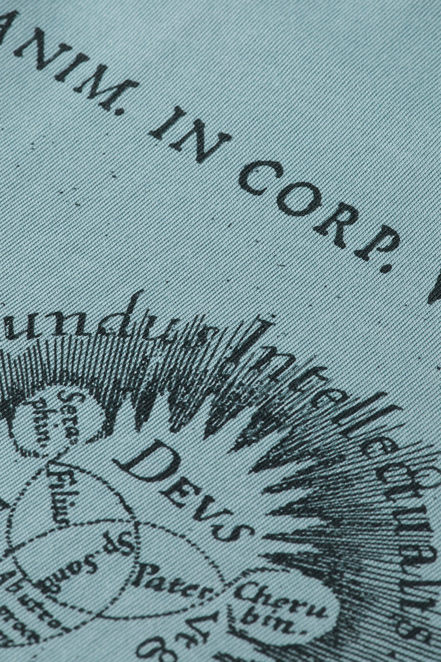 LOOSE FIT EMBASSY OF THE FREE MIND ARTWORK T-SHIRT BAY BLUE 7