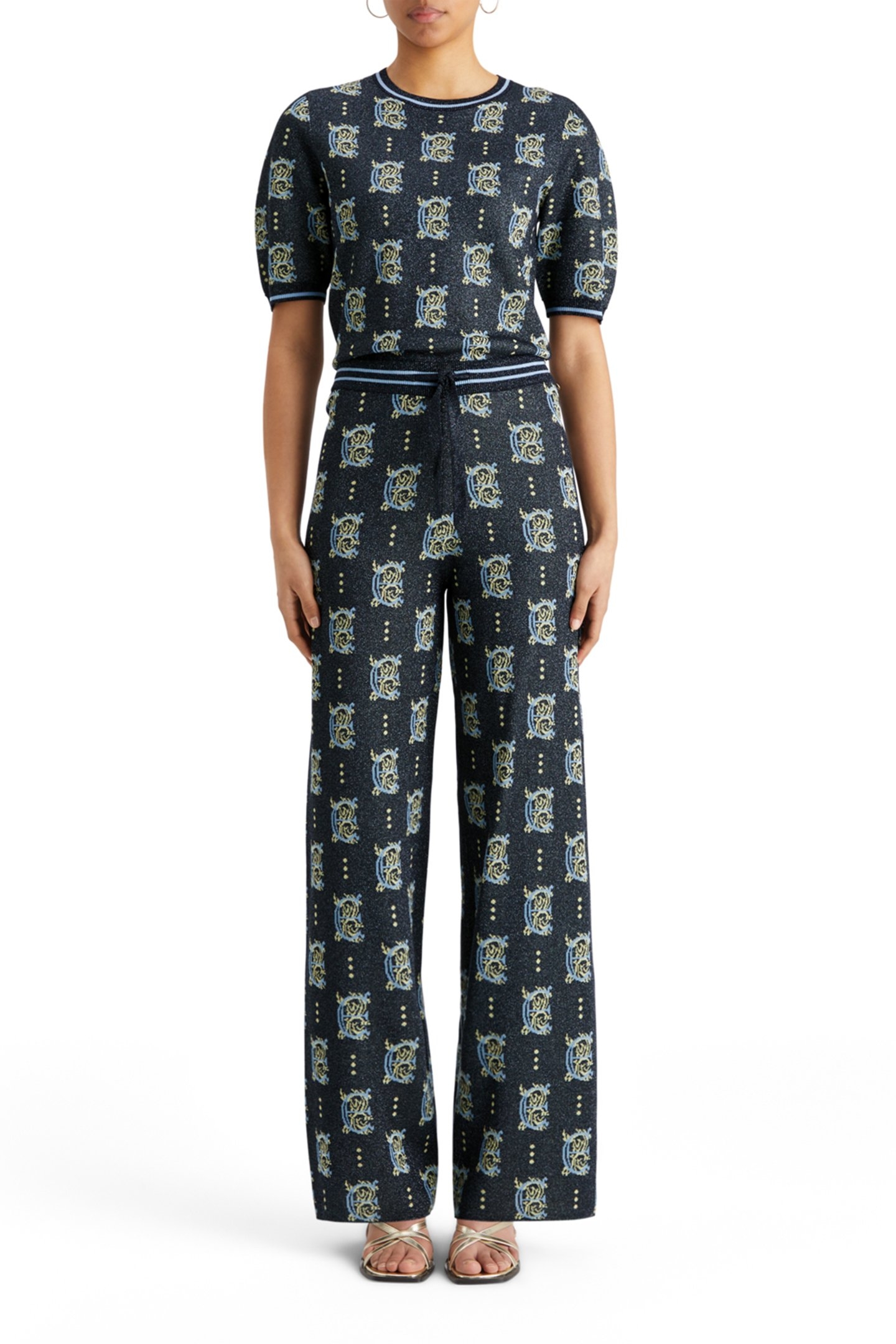 JACQUARD KNITTED TROUSERS NIGHT 3