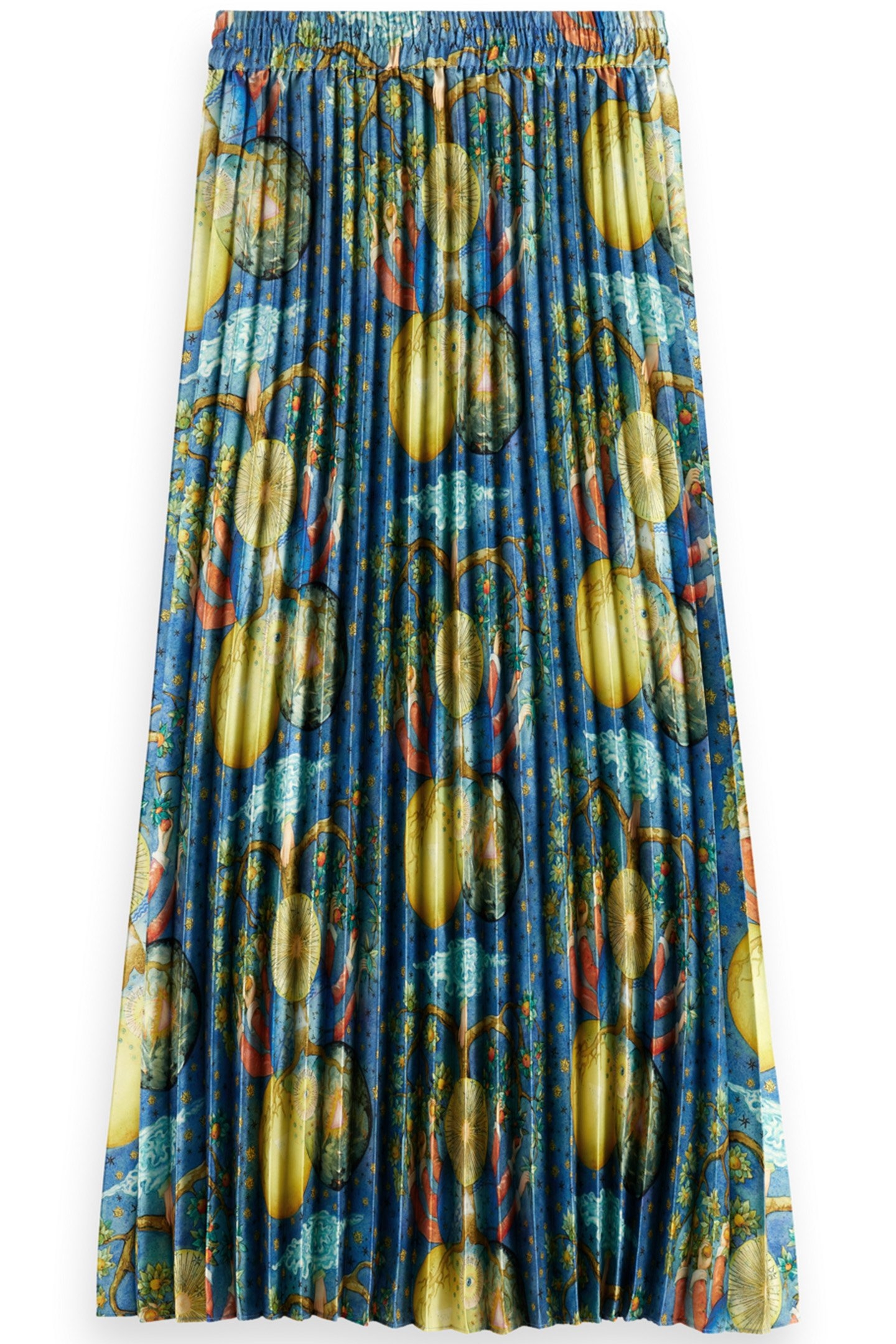 PLEATED PRINTED SKIRT EMBASSY TREE AOP 4