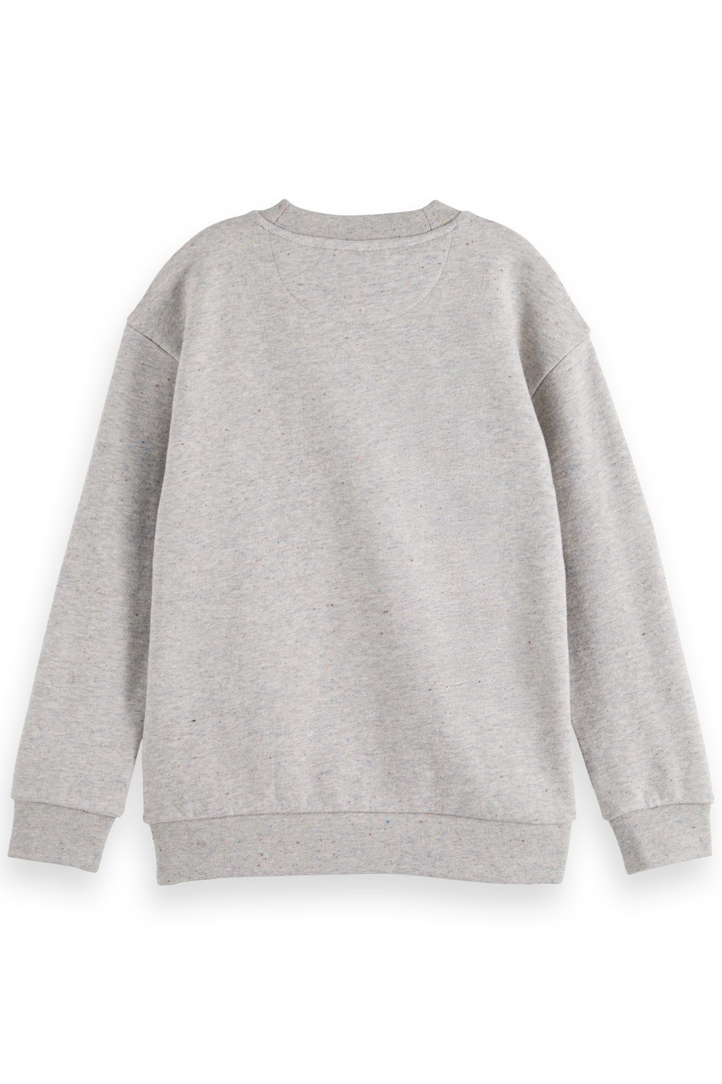 BOY RELAXED-FIT ARTWORK CREWNECK GREY MELANGE/COLOURFUL NEPS 2