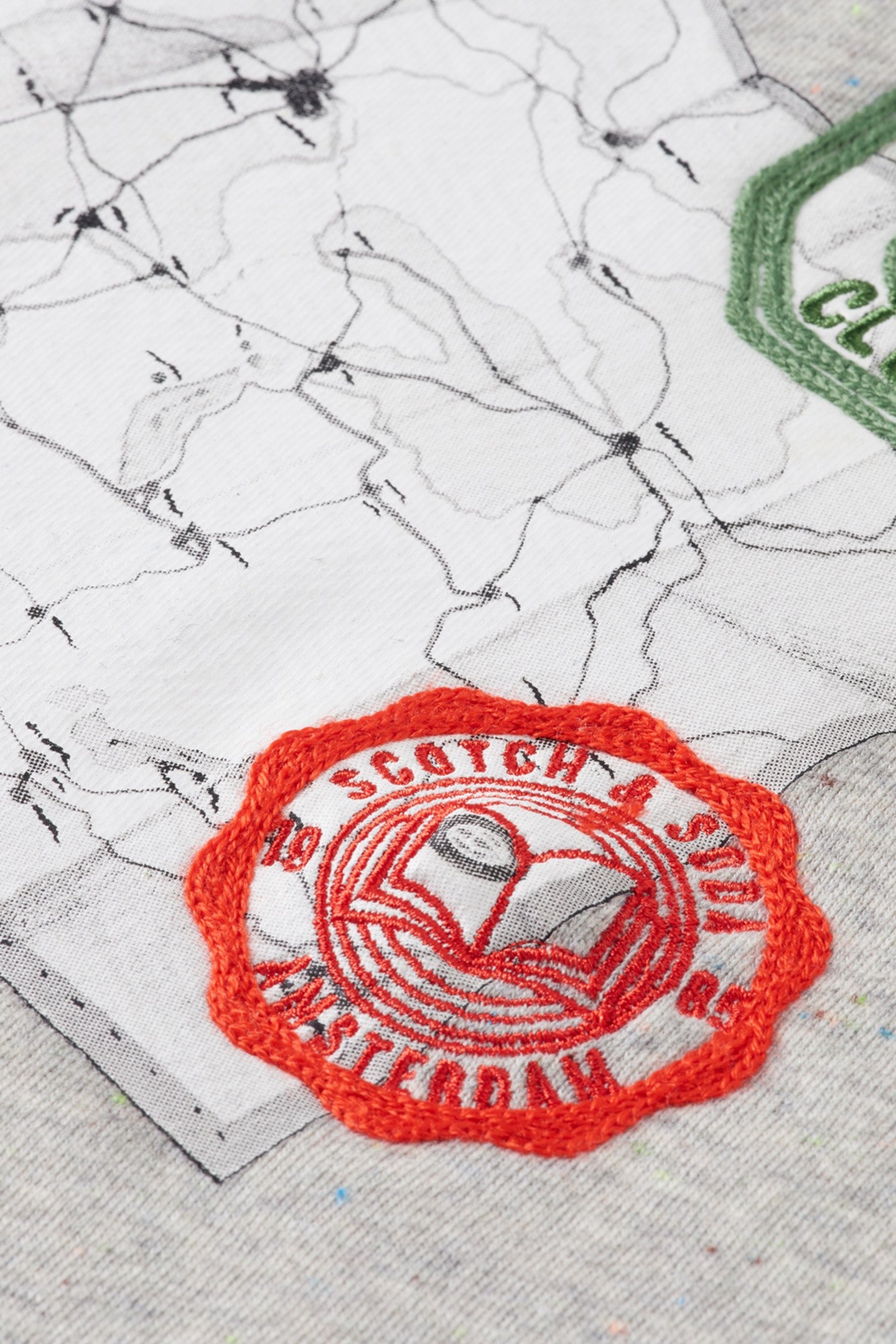 BOY RELAXED-FIT ARTWORK CREWNECK GREY MELANGE/COLOURFUL NEPS 3