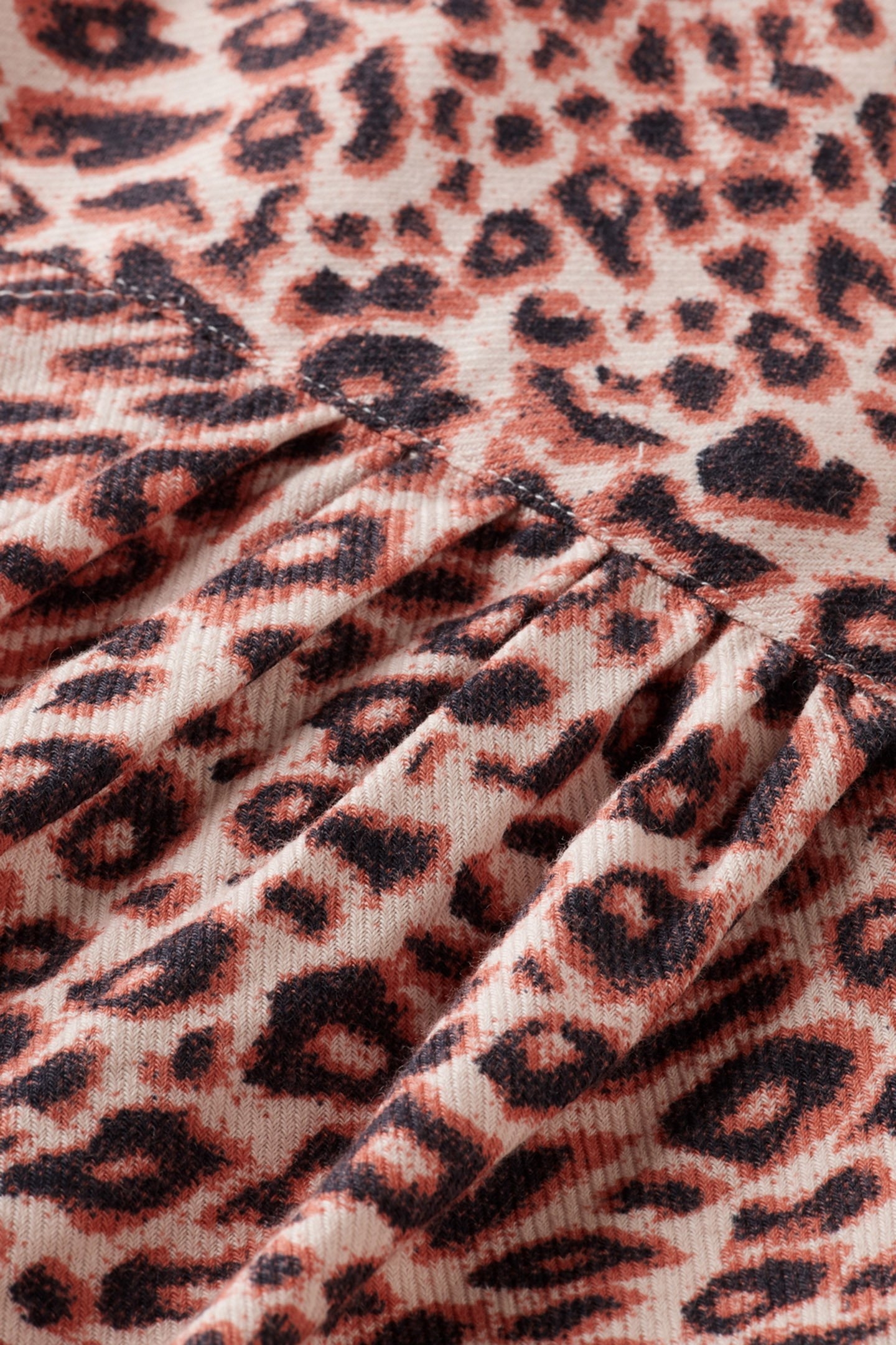 GIRL LIGHTWEIGHT FLANNEL SHIRT MINI LEOPARD 3