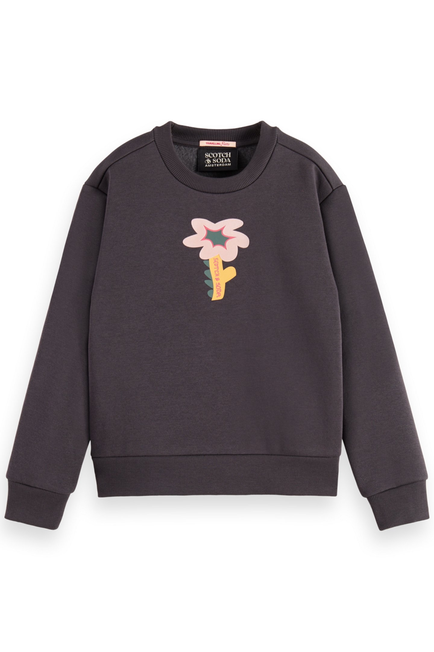 GIRL RELAXED-FIT ARTWORK CREWNECK VINYL 1