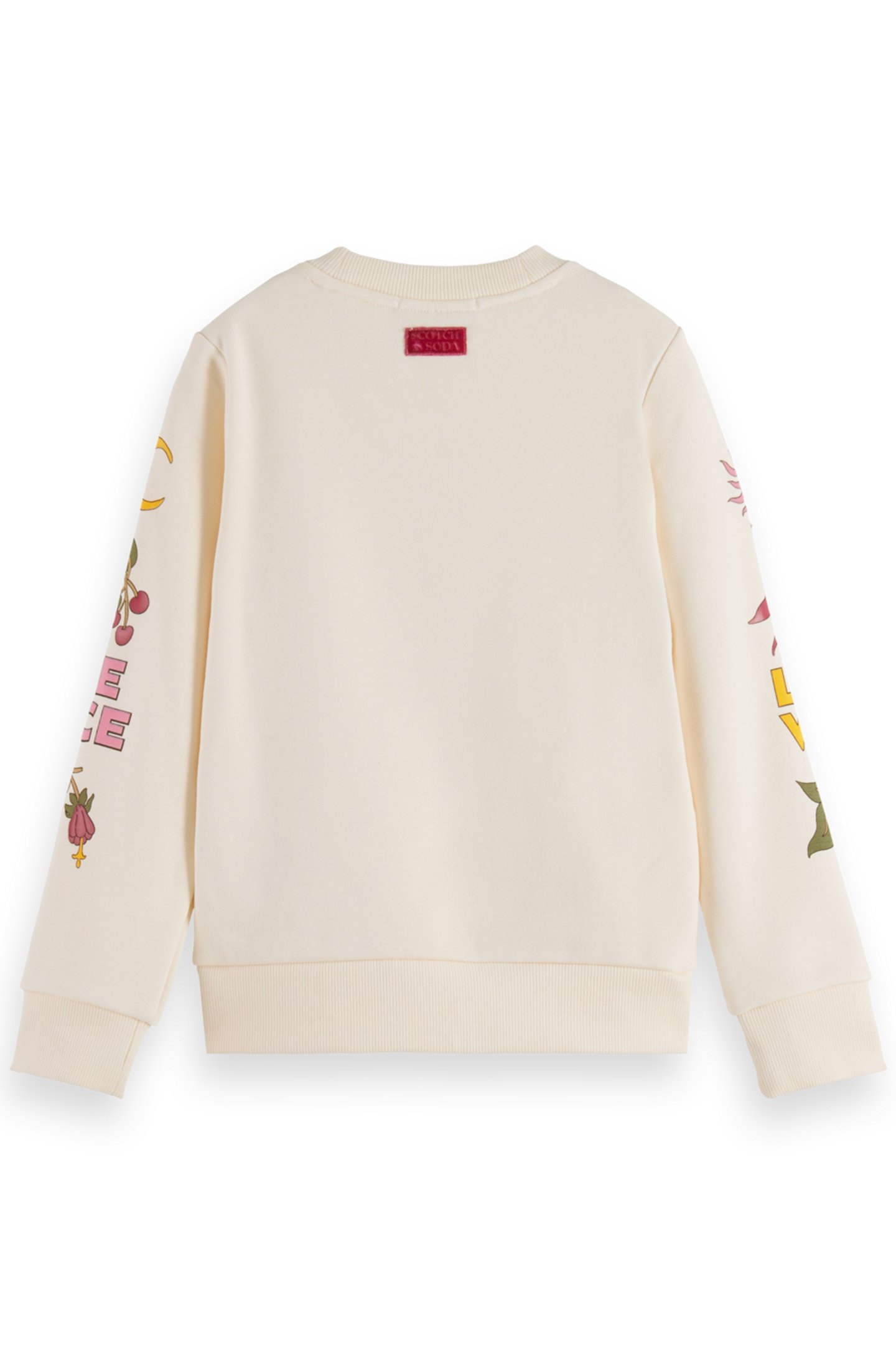 GIRL REGULAR-FIT PLACED ARTWORKS CREWNECK SOFT ICE 2