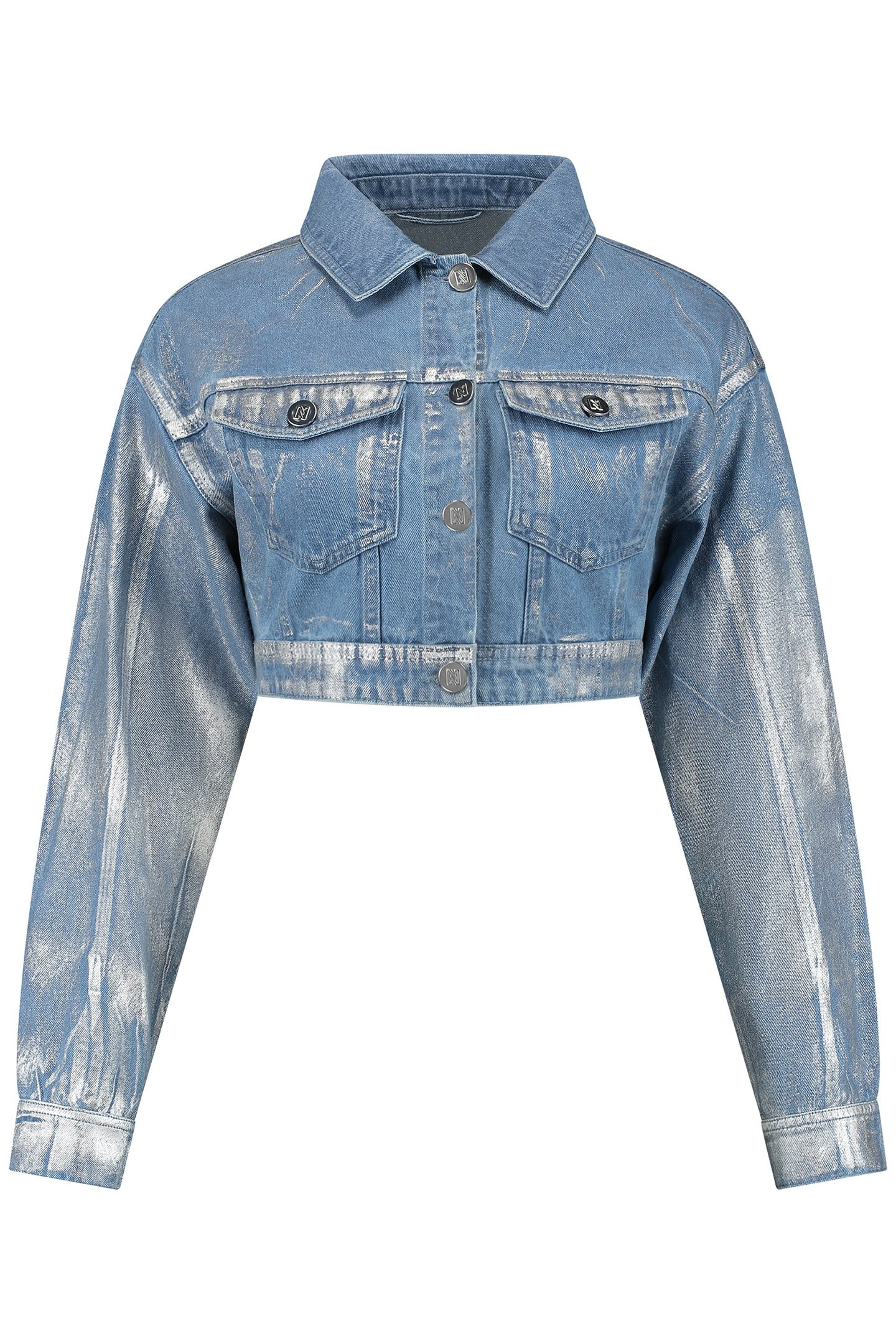DARWIN JACKET BLUE DENIM/SILVER 2