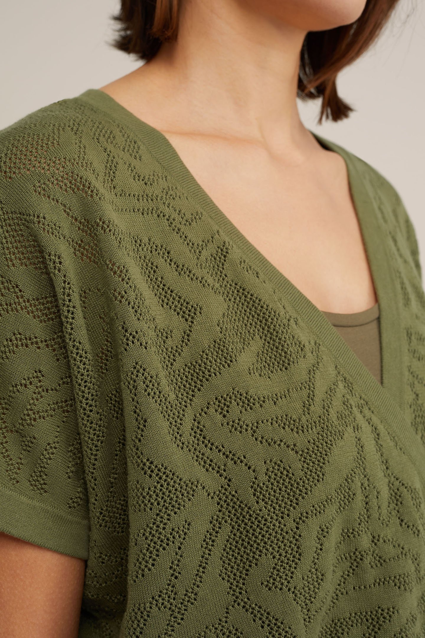 KNITTED PULLOVER ARMY GREEN 5
