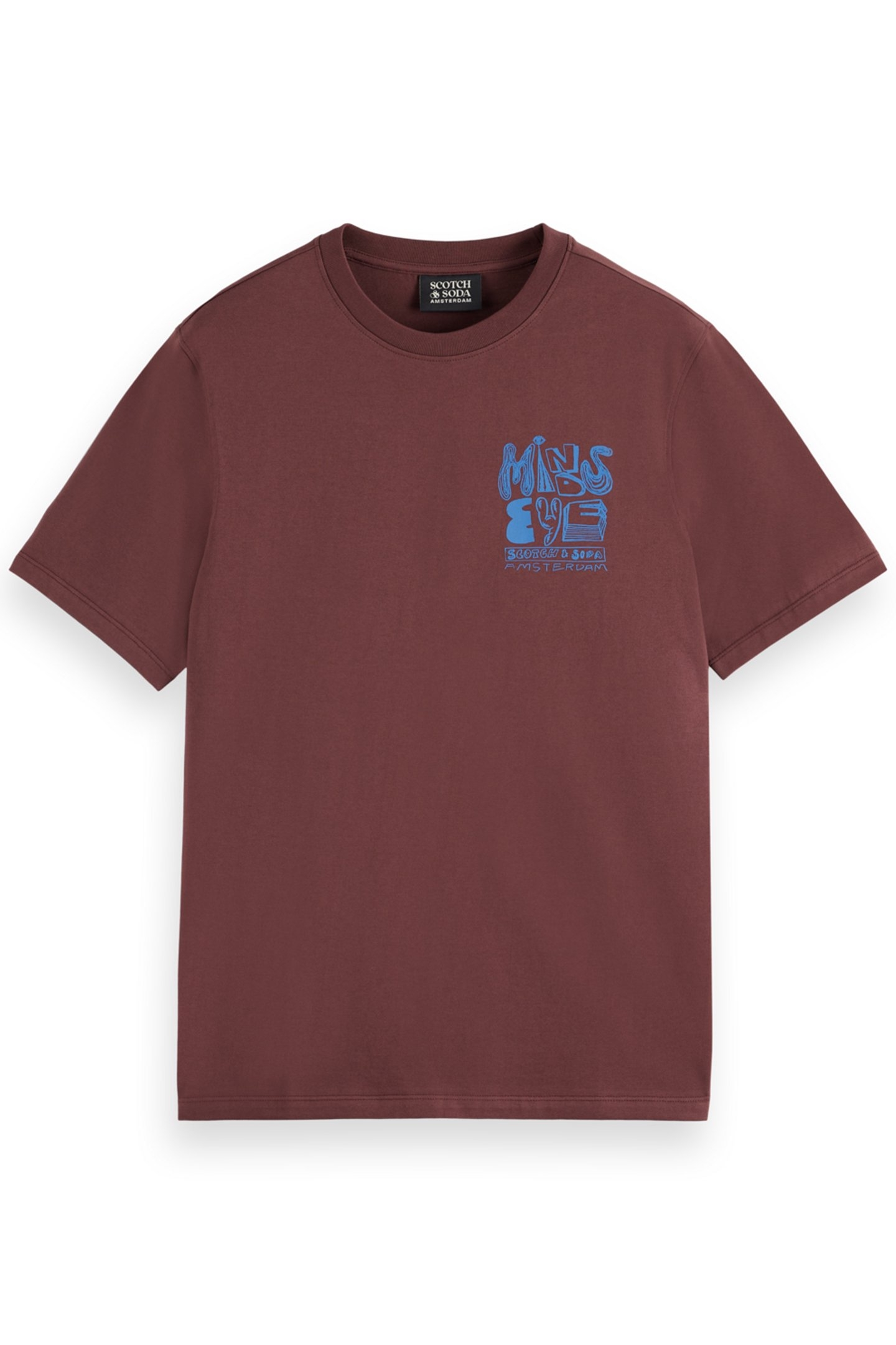 CHEST ARTWORK T-SHIRT RICH MAHOGANY 4