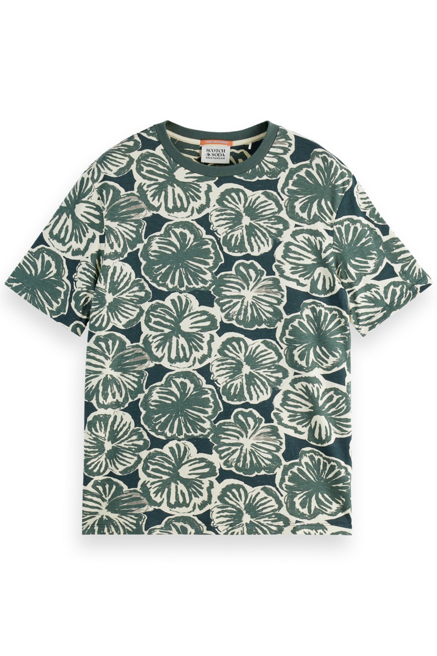 BIG ALL OVER PRINT T-SHIRT SAN FRAN FLOWER 4