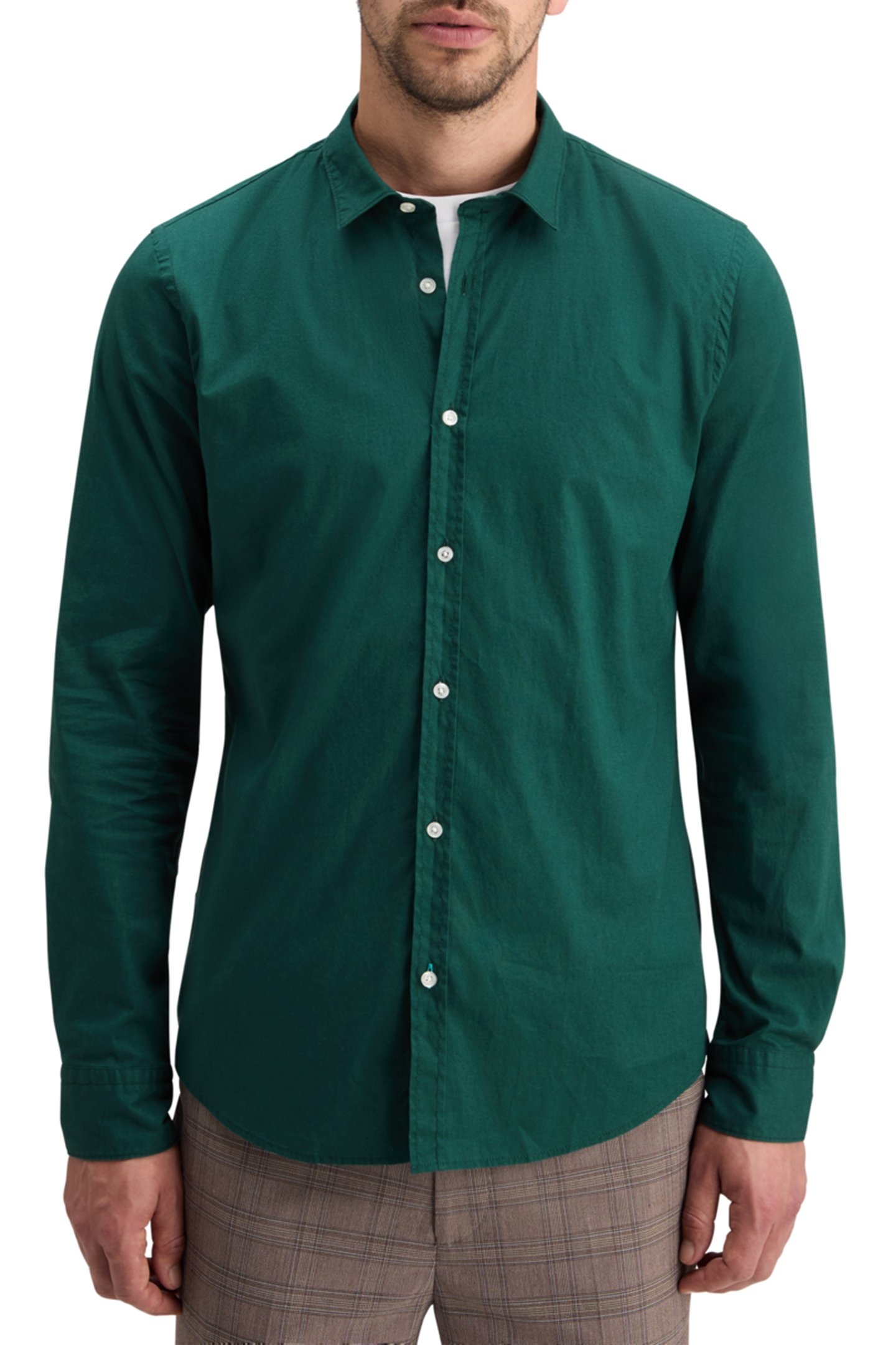 ESSENTIAL POPLIN SOLID CYPRESS GREEN 1