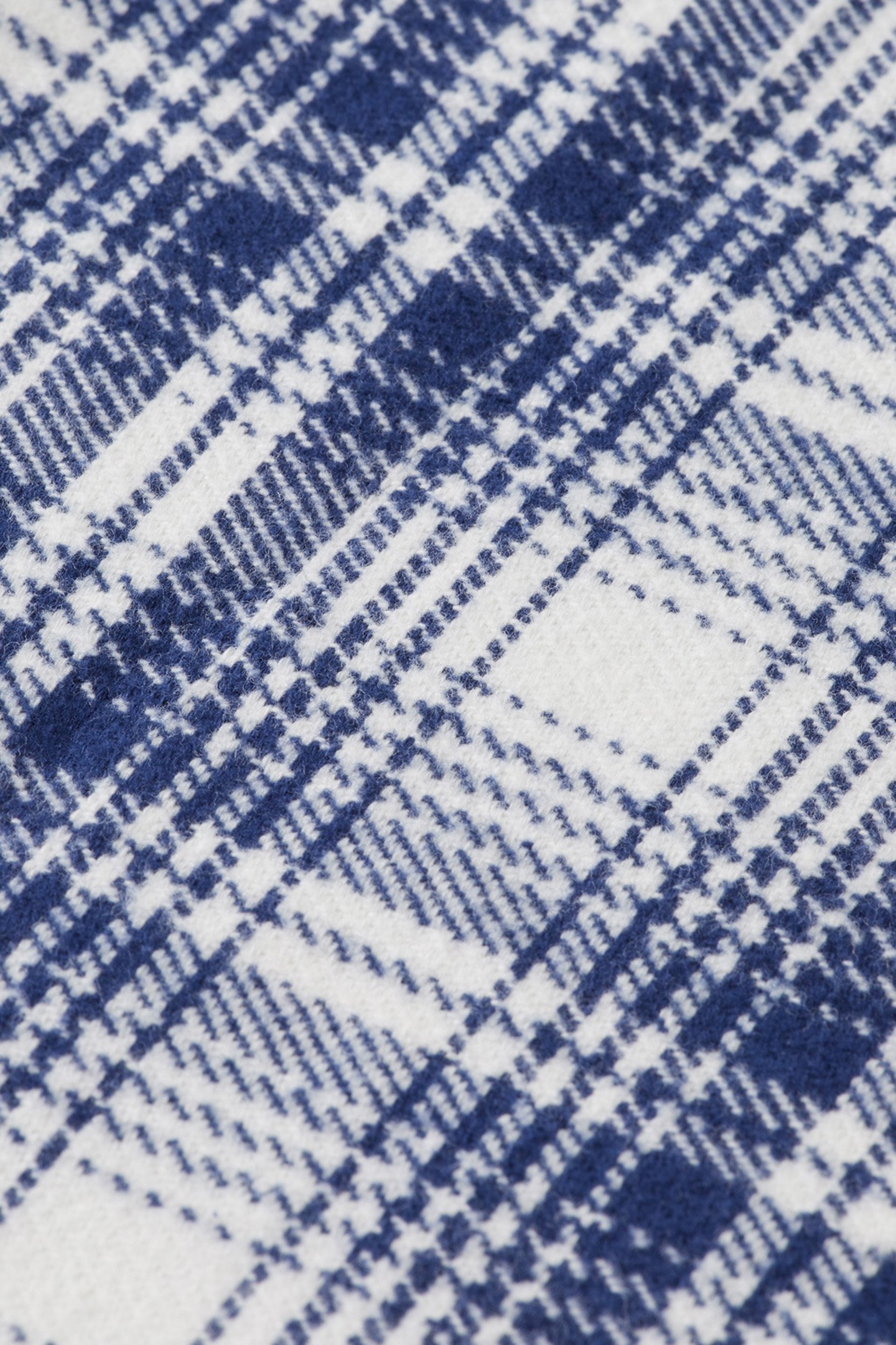 REGULAR FIT FLANNEL CHECK SHIRT BLUE WHITE CHECK 8